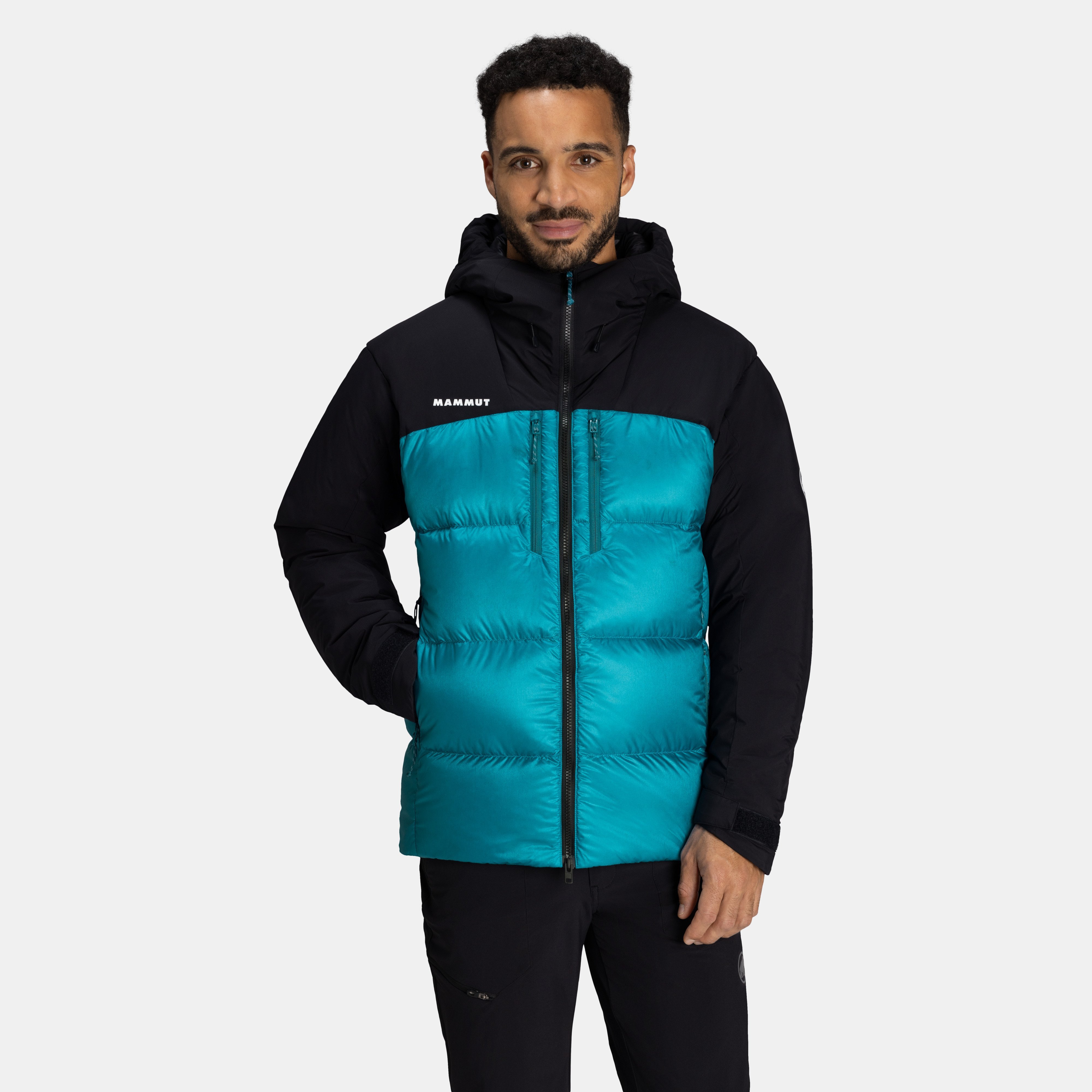 Mammut Gravity Pro IN Hooded Jacket AF Men, deep teal-black - Deep teal-black
