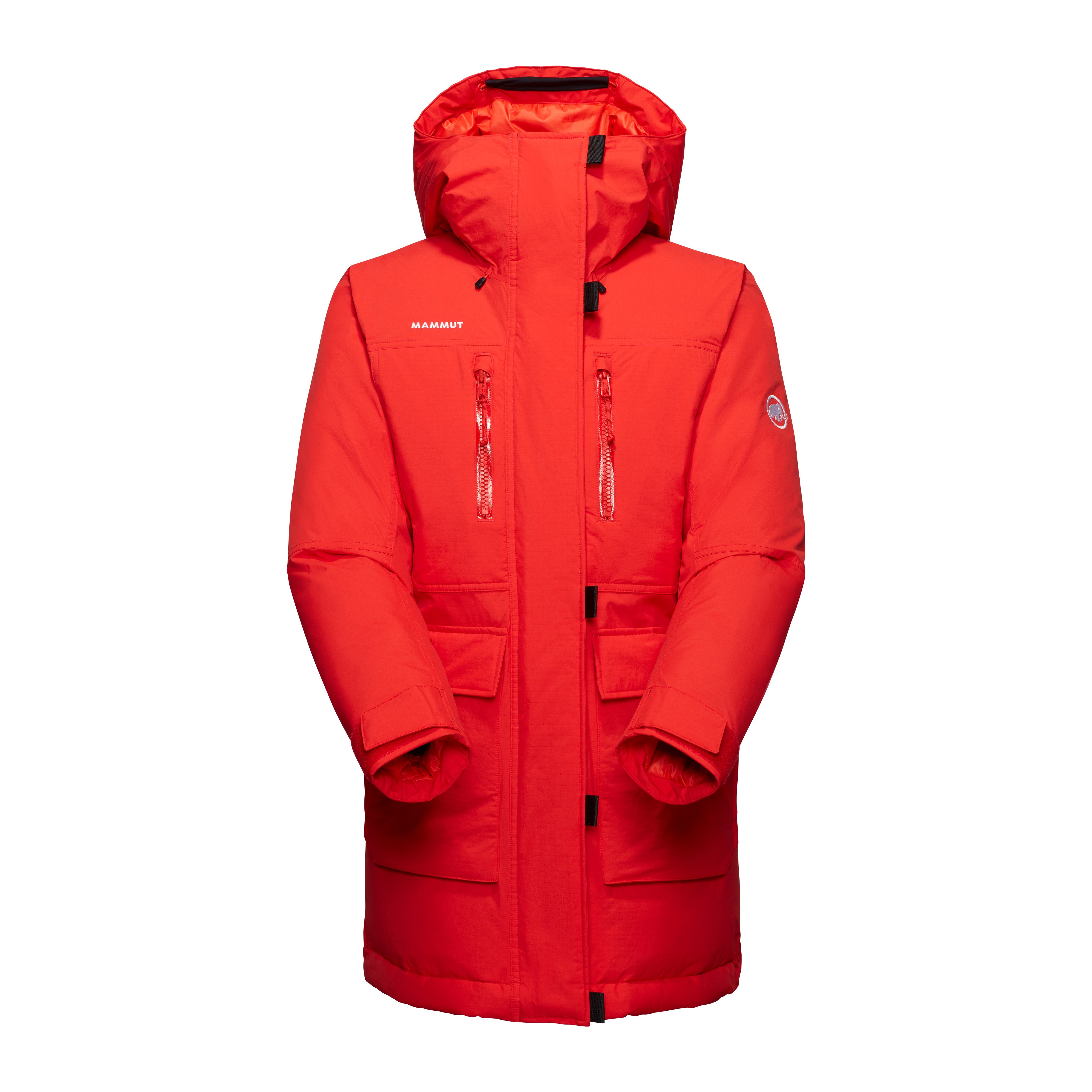 Mammut Arctic IN Hooded Parka Women - Black/Mammut red/Glacier blue-black/Nebla - Thumbnail