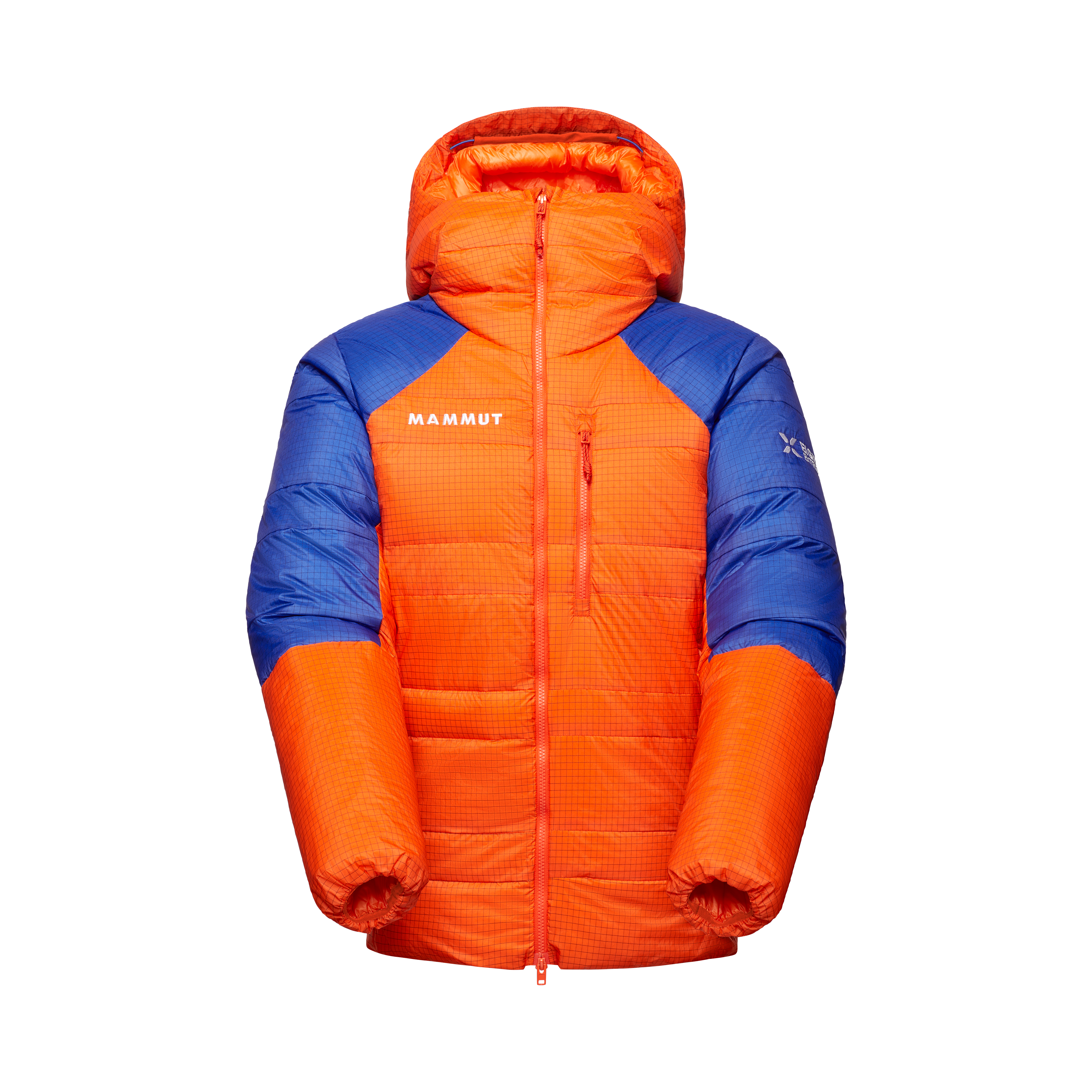 Mammut Eiger Nordwand Advanced Down IN Hooded Jacket Men, eiger orange-eiger blue - Eiger orange-eiger blue - Thumbnail