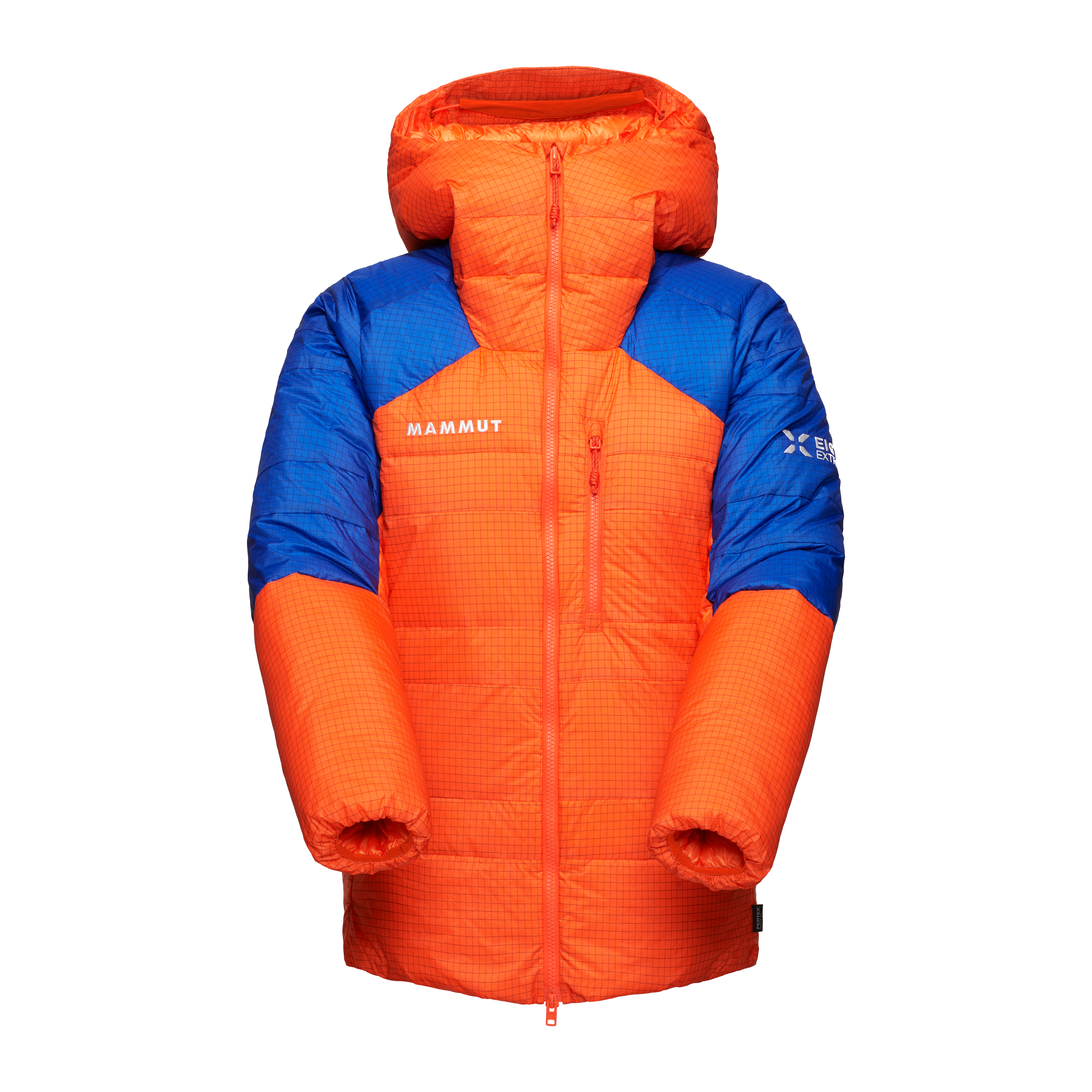 Mammut Eiger Nordwand Advanced Down IN Hooded Jacket Women, eiger orange-eiger blue - Eiger orange-eiger blue - Thumbnail