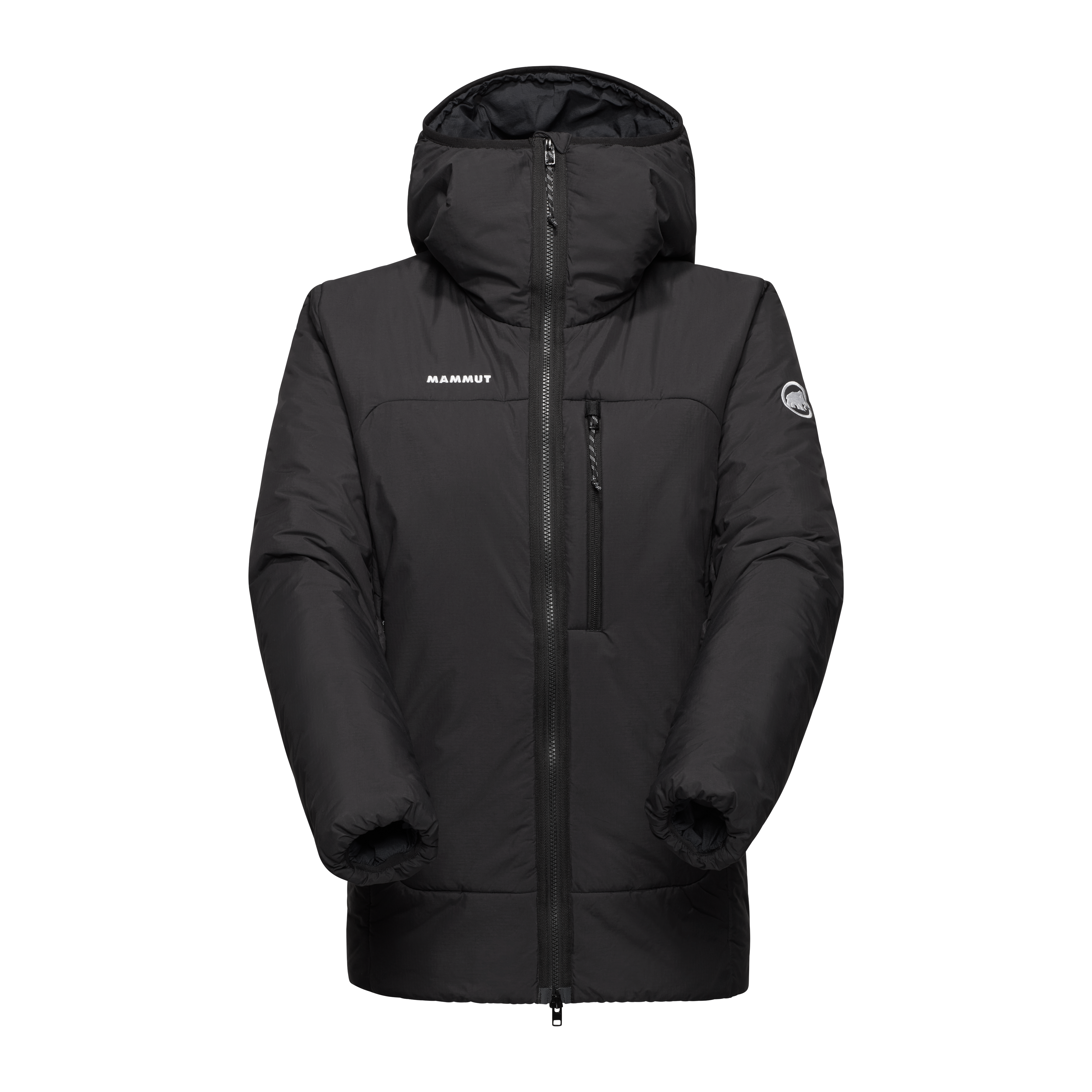 Mammut Rime Pro Belay IN Hooded Jacket Women, black - Black - Thumbnail