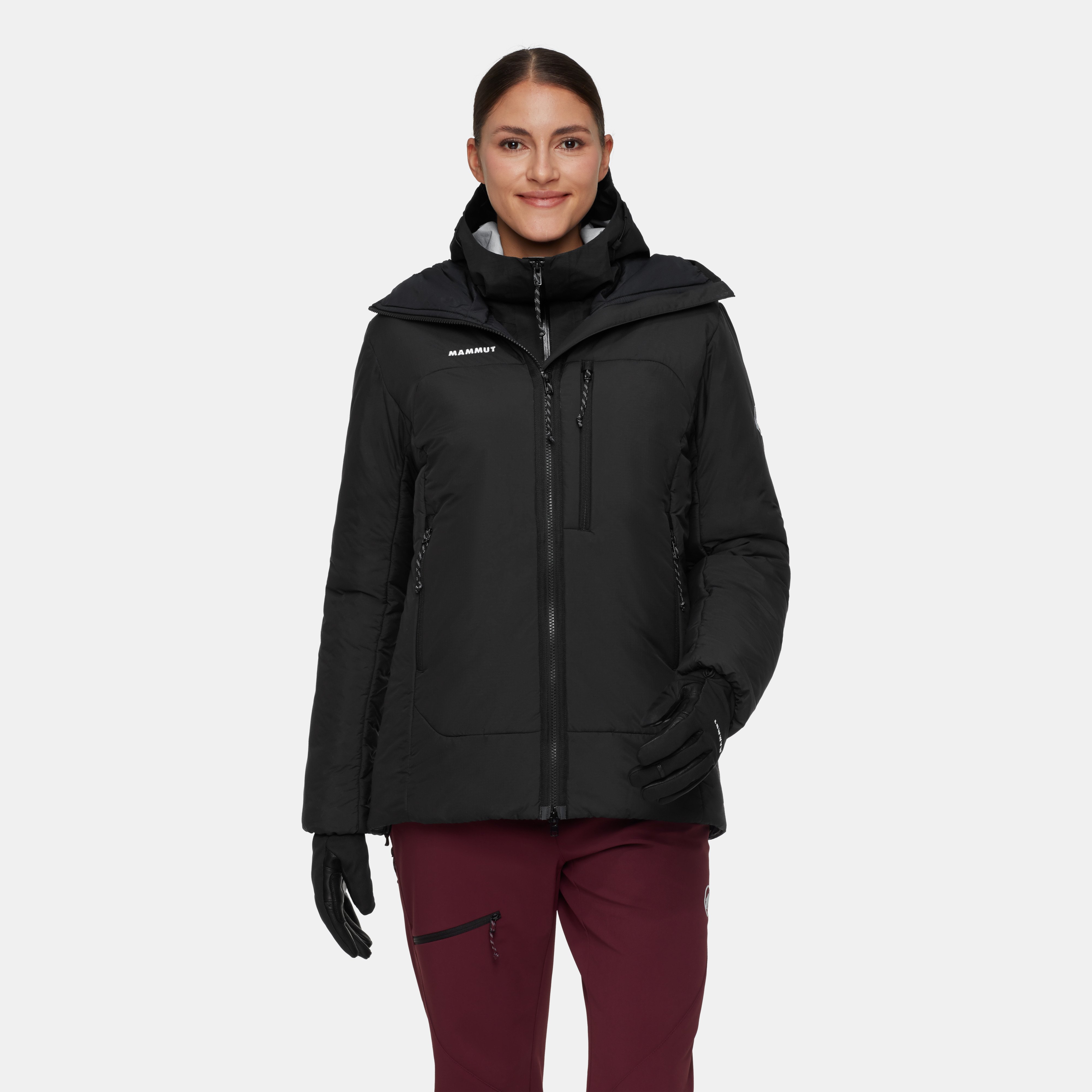 Mammut Rime Pro Belay IN Hooded Jacket Women, black - Black