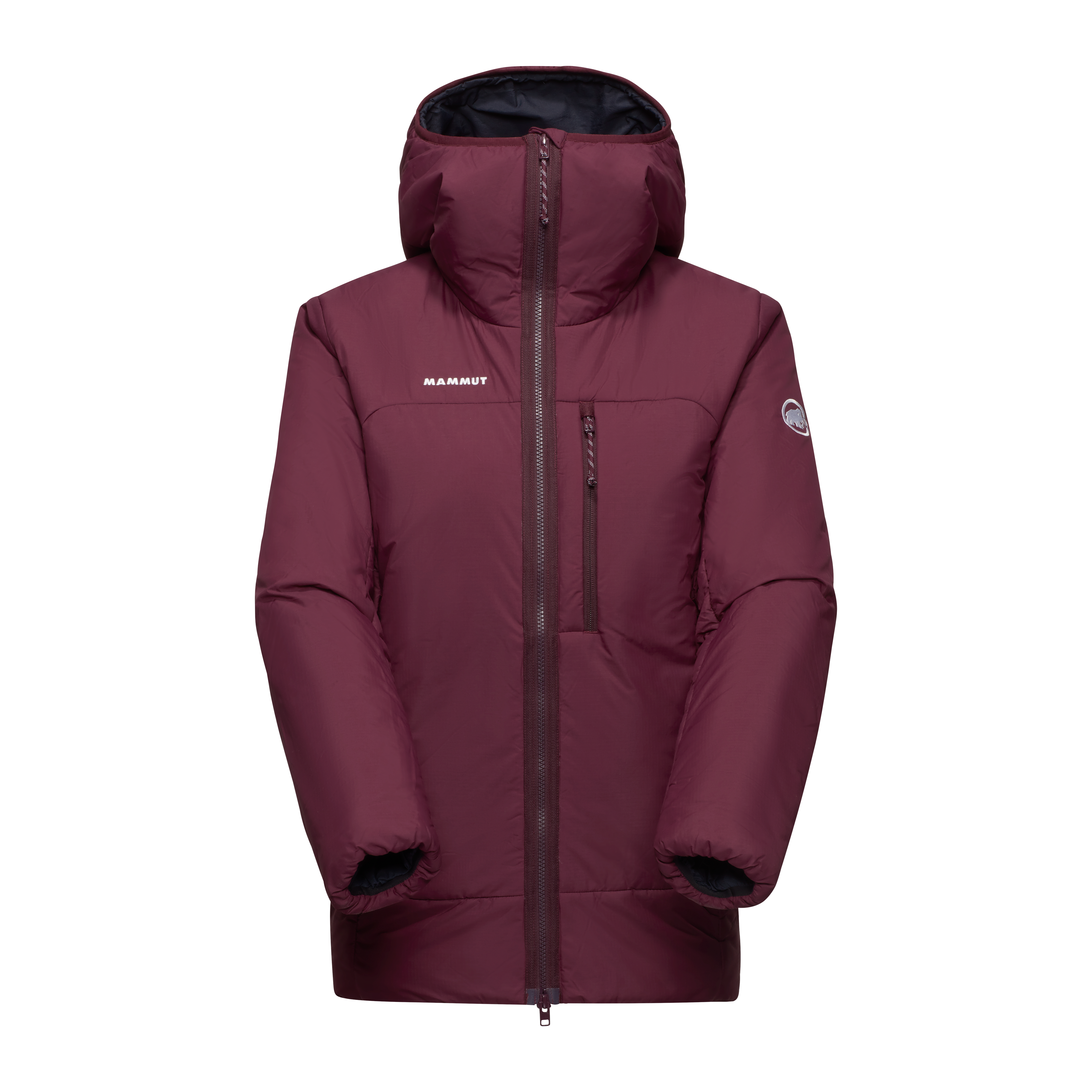 Mammut Rime Pro Belay IN Hooded Jacket Women, vin-black - Vin-black - Thumbnail