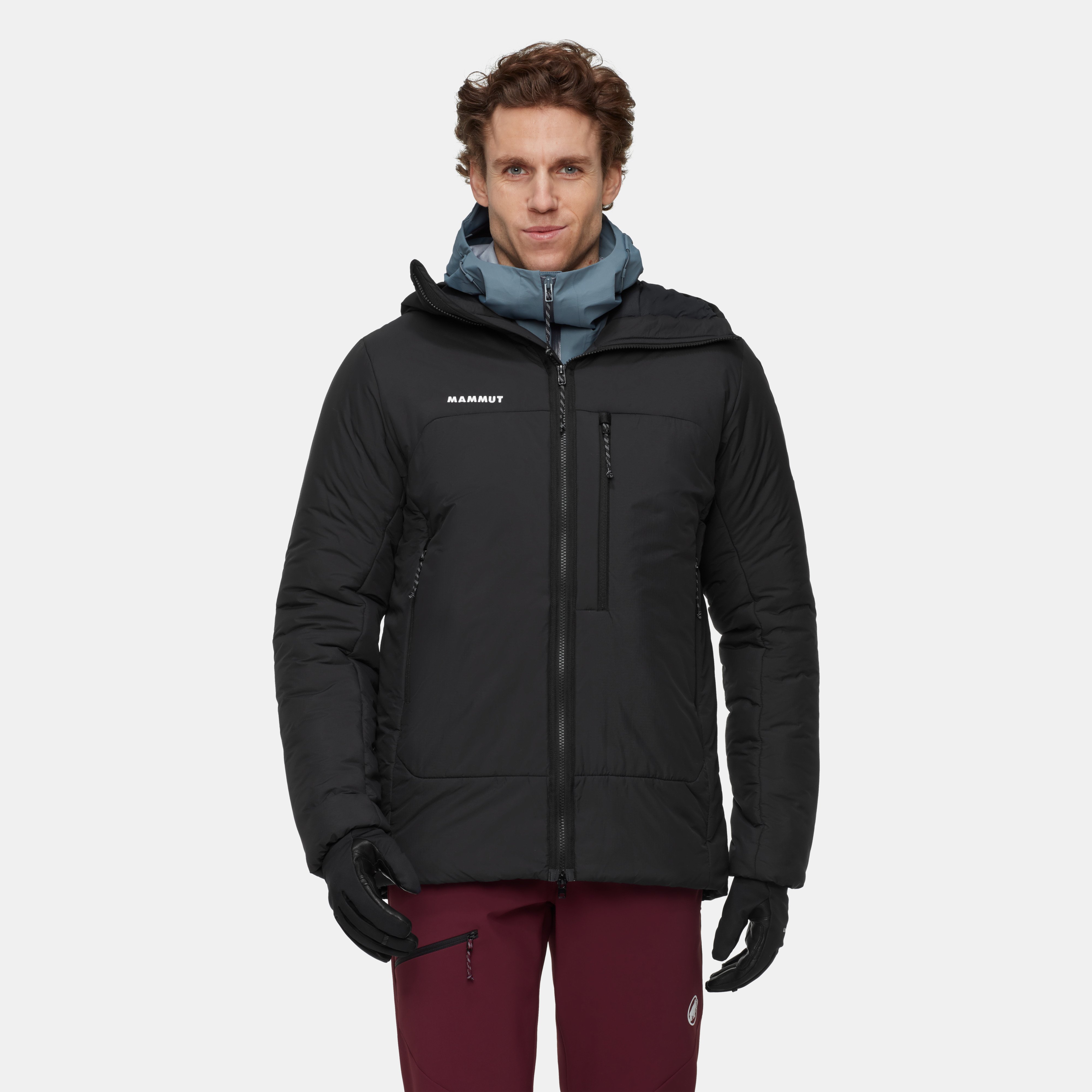 Mammut Rime Pro Belay IN Hooded Jacket Men, black - Black