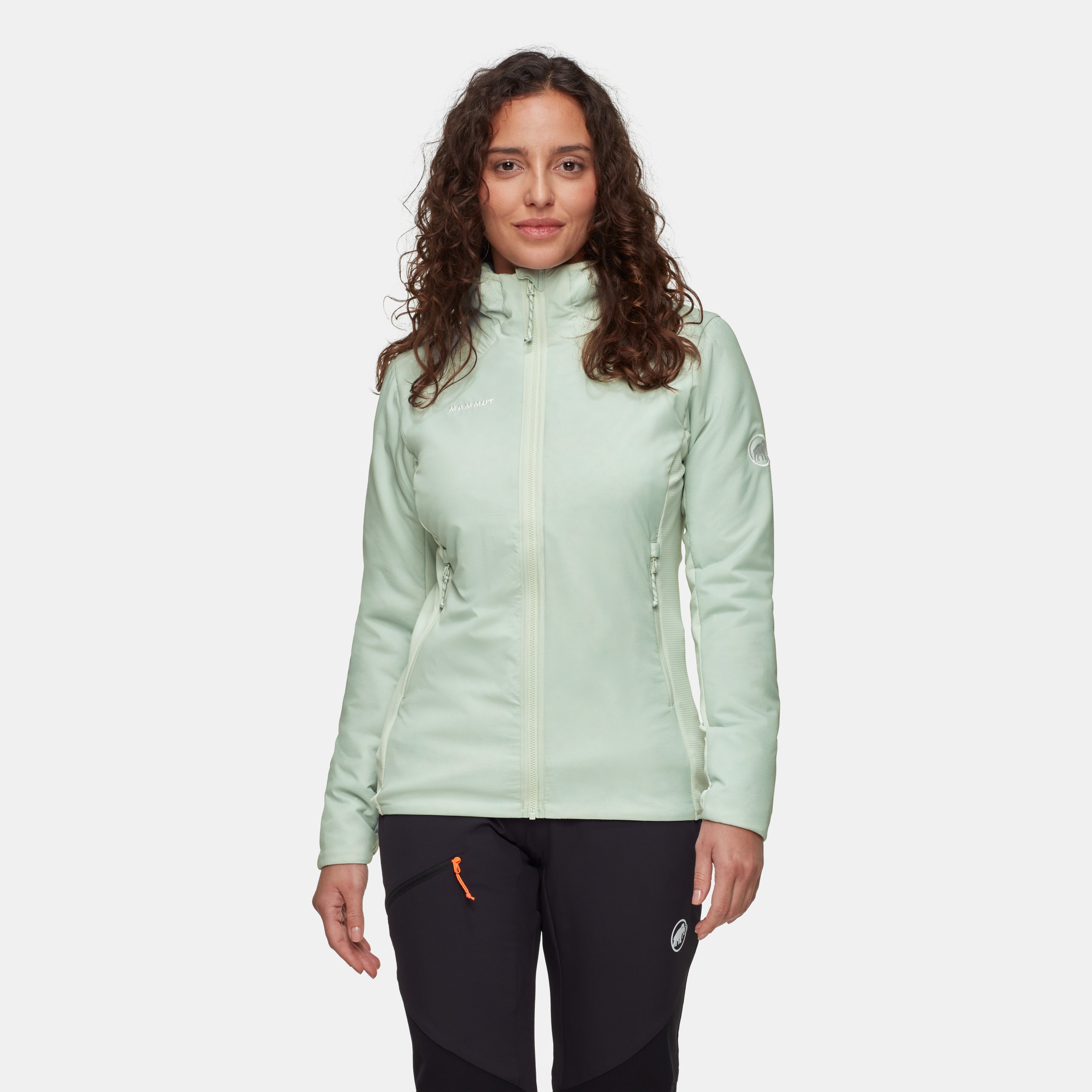 Mammut Rime Light IN Hybrid Hooded Jacket Women, silver sage - Silver sage