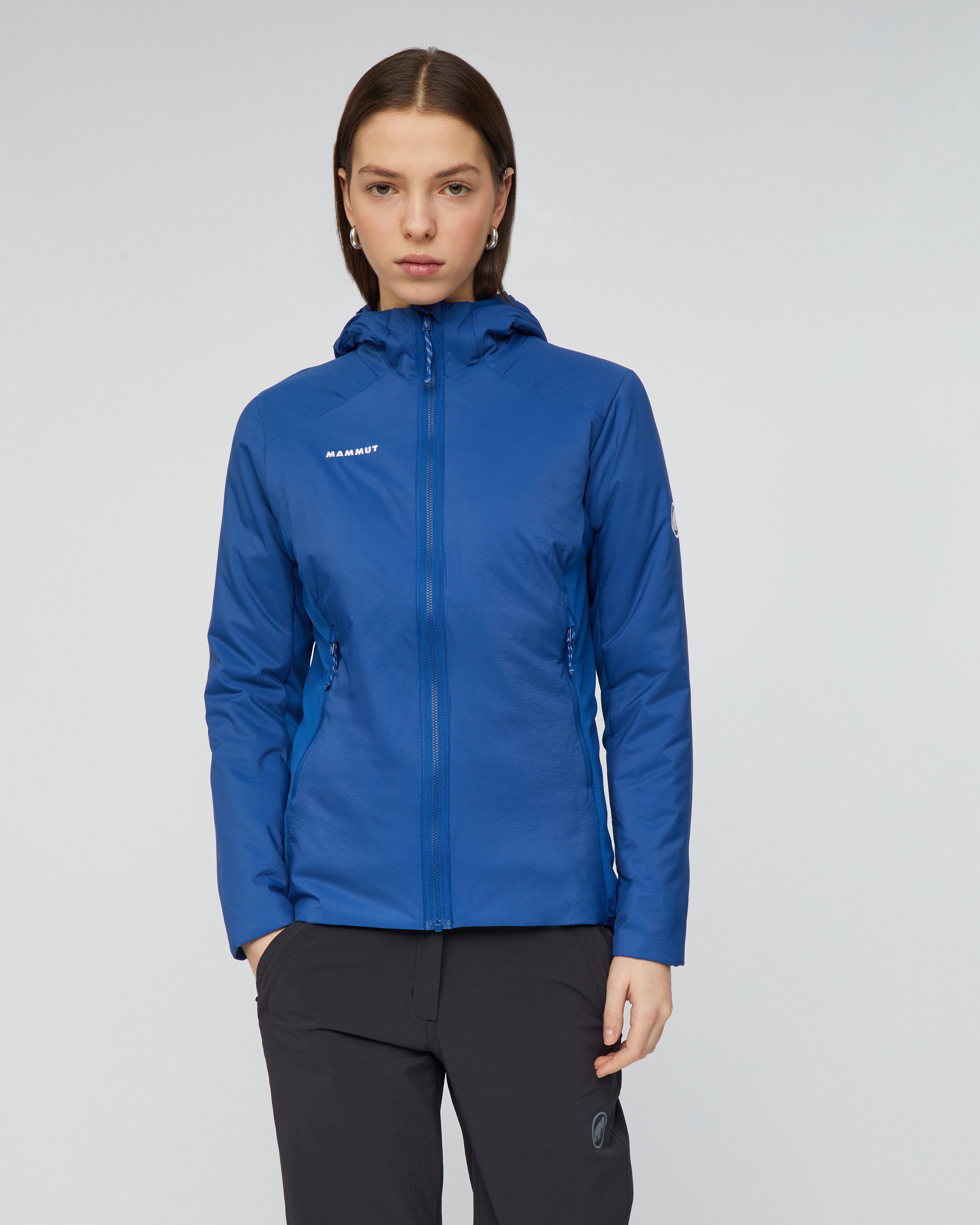Mammut Rime Light IN Hybrid Hooded Jacket Women, tschiel - Tschiel - Model front view