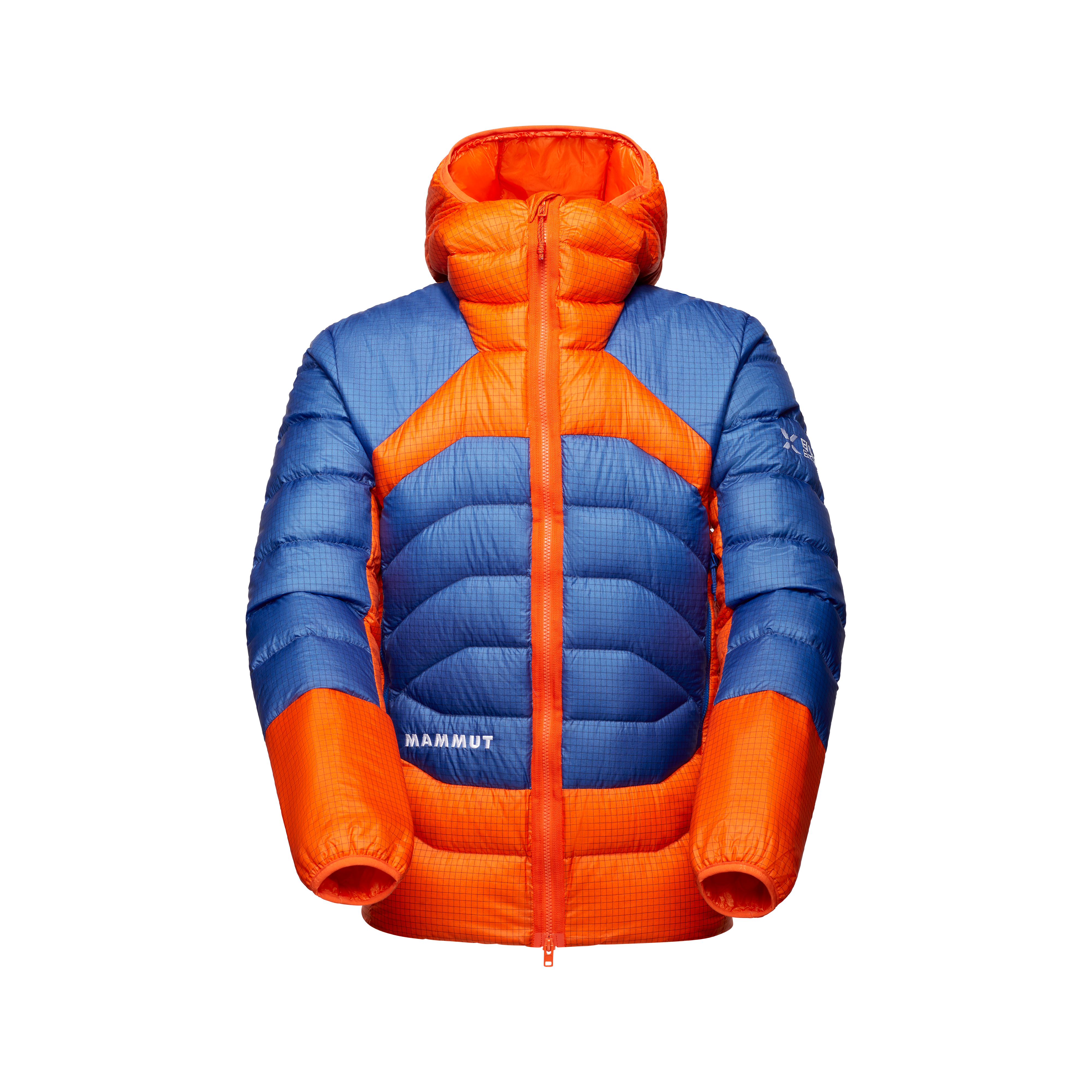 Mammut Eiger Nordwand Light Down IN Hooded Jacket Men, eiger orange-eiger blue - Eiger orange-eiger blue - Thumbnail