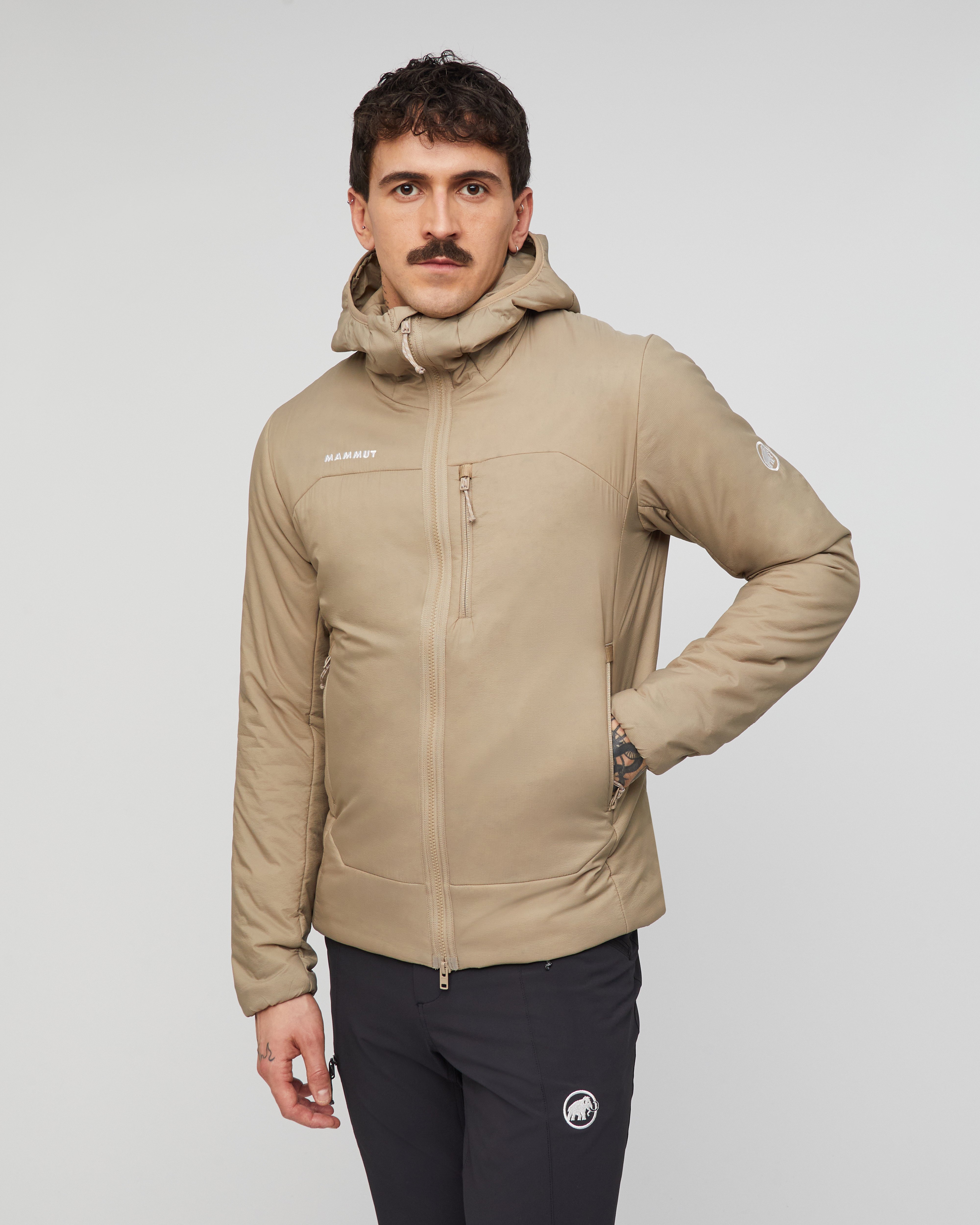 Mammut Rime IN Hooded Jacket Men, sablun - Sablun - Model front view