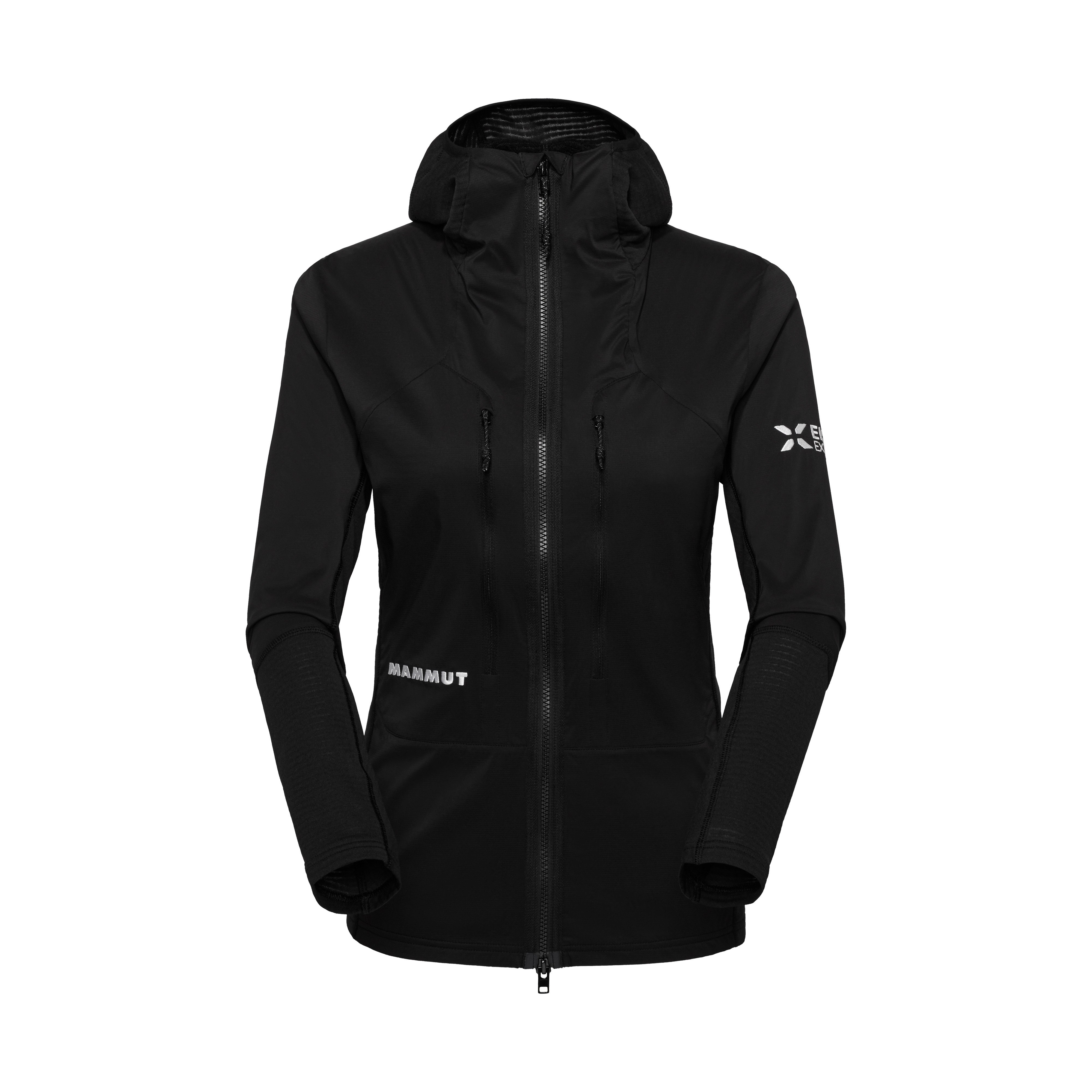 Mammut Eiger Nordwand IN Flex Air Hybrid Hooded Jacket Women - Black/Eiger blue - Thumbnail
