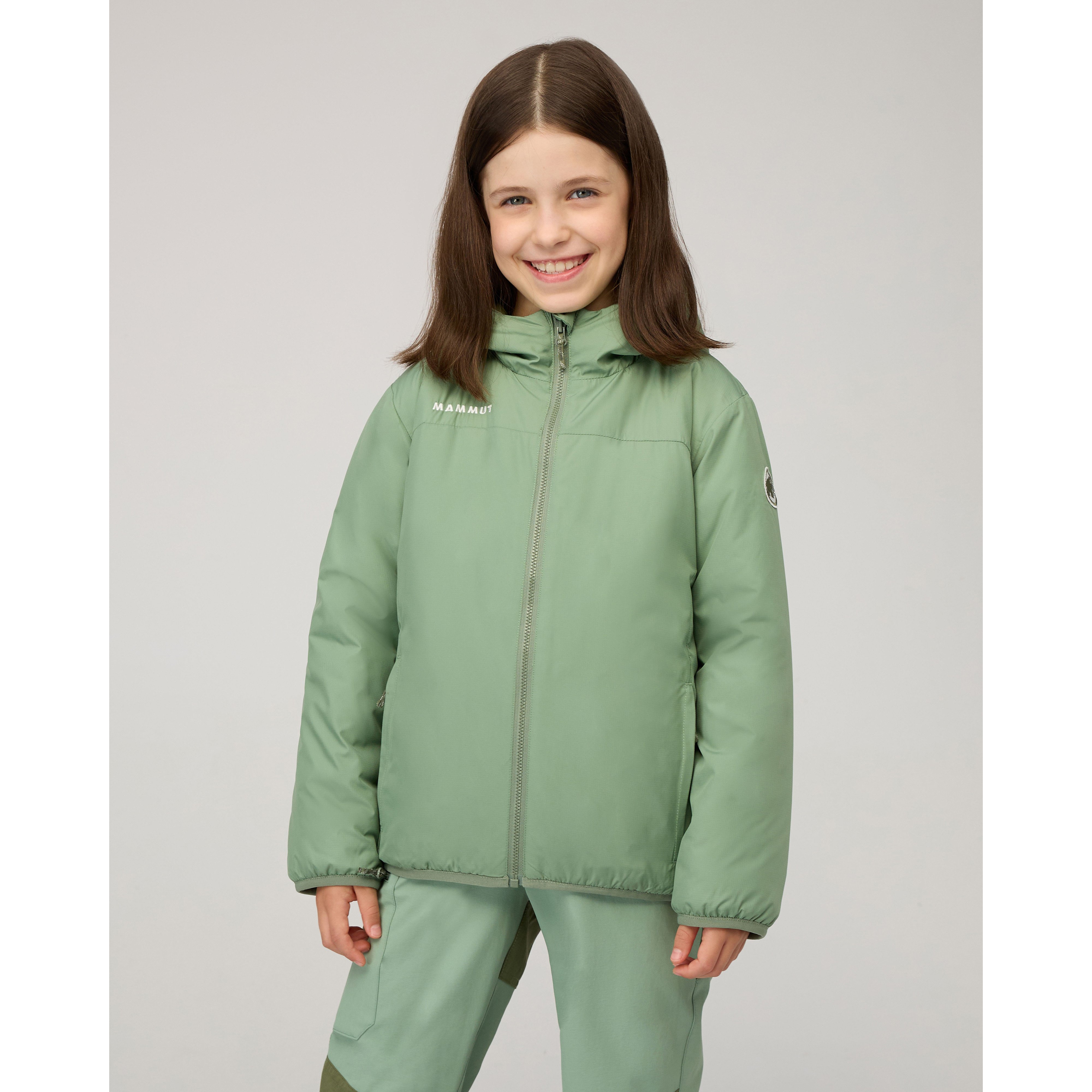 Mammut Rime IN Hooded Jacket Kids, willow - Willow