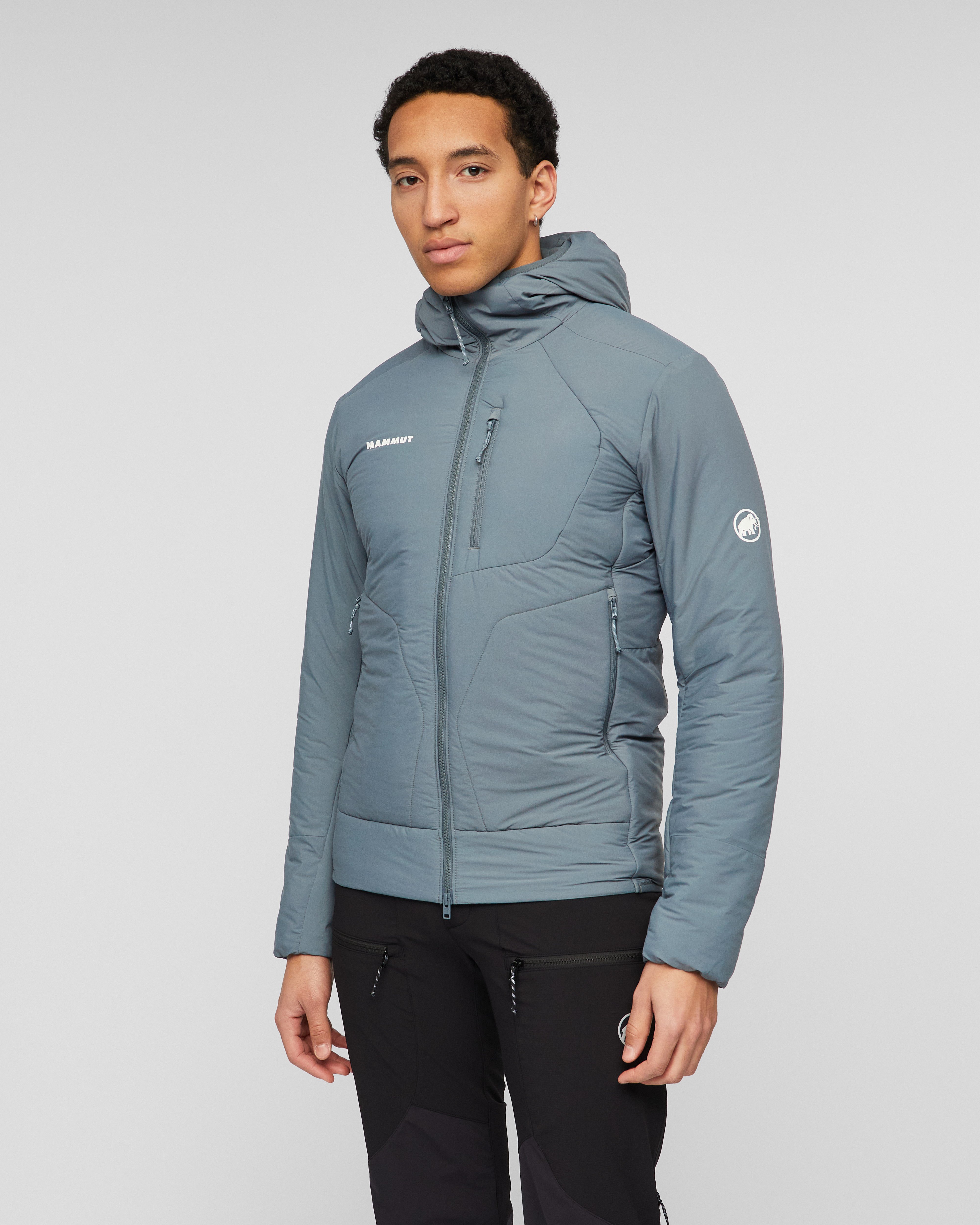 Mammut Aenergy Air IN Hooded Jacket Men, strata - Strata - Model front view