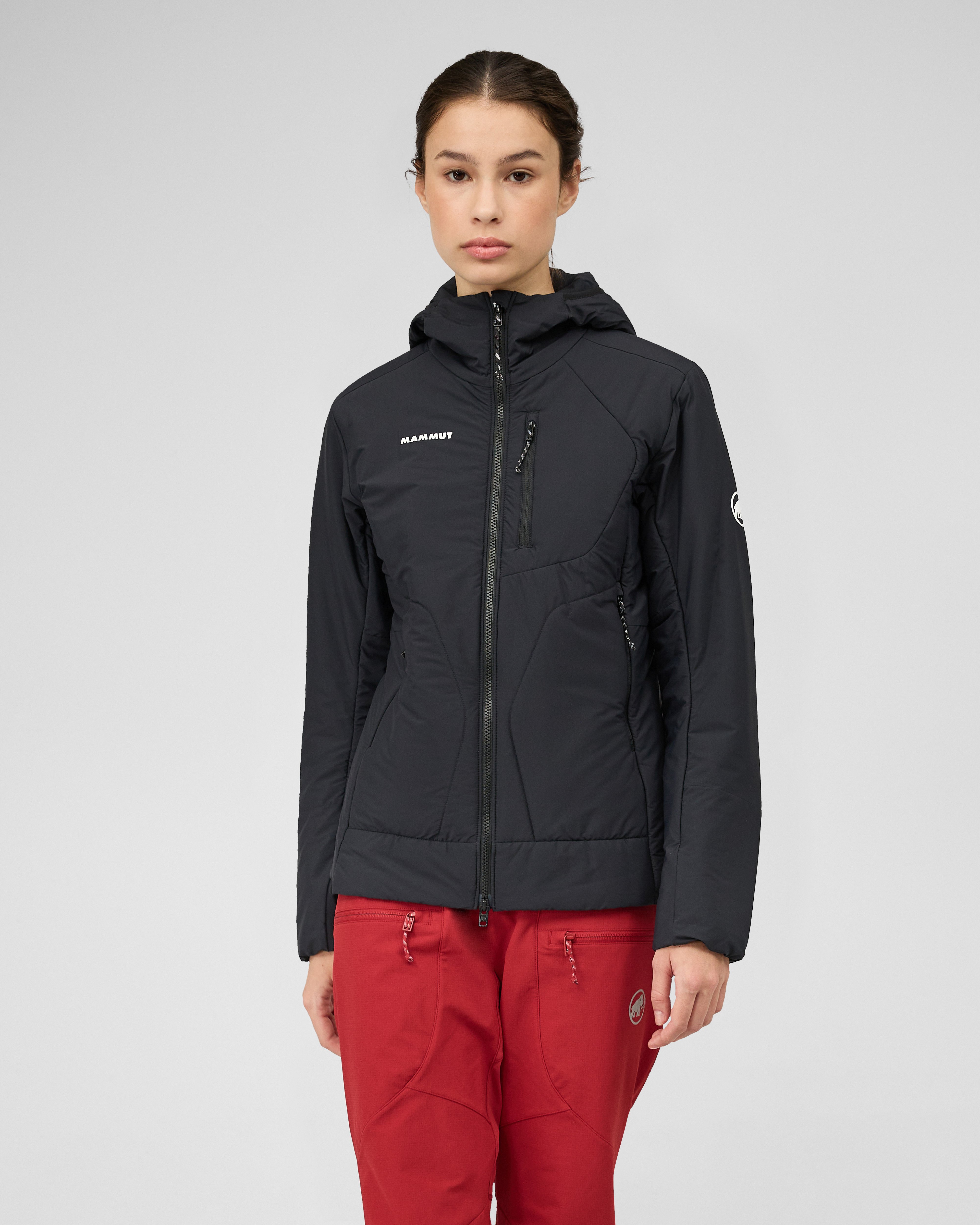 Mammut Aenergy Air IN Hooded Jacket Women, black - Black - Model front view