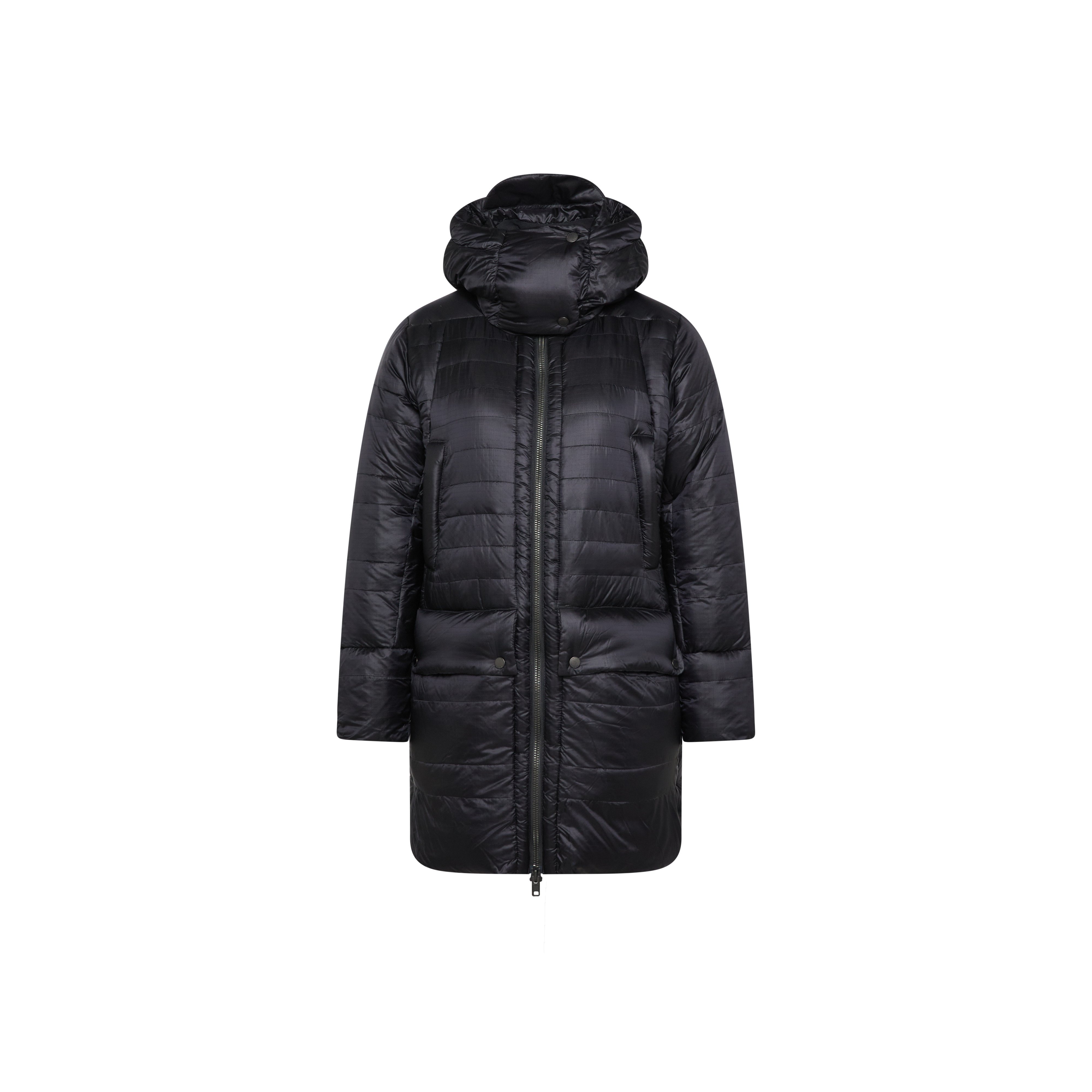Mammut Alps IN Hooded Parka Women - Black/Marine/Soil - Thumbnail