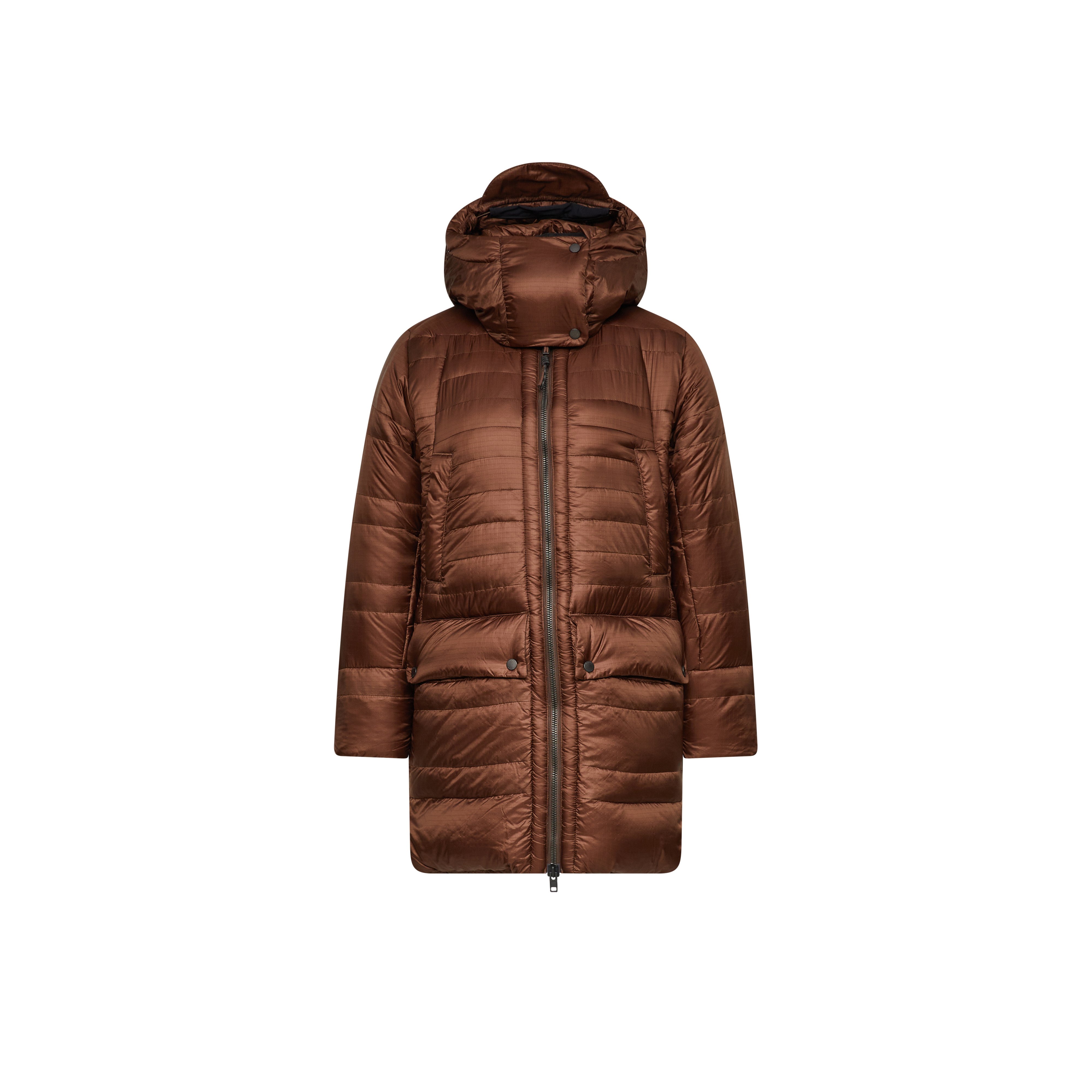 Mammut Alps IN Hooded Parka Women - Black/Marine/Soil - Thumbnail