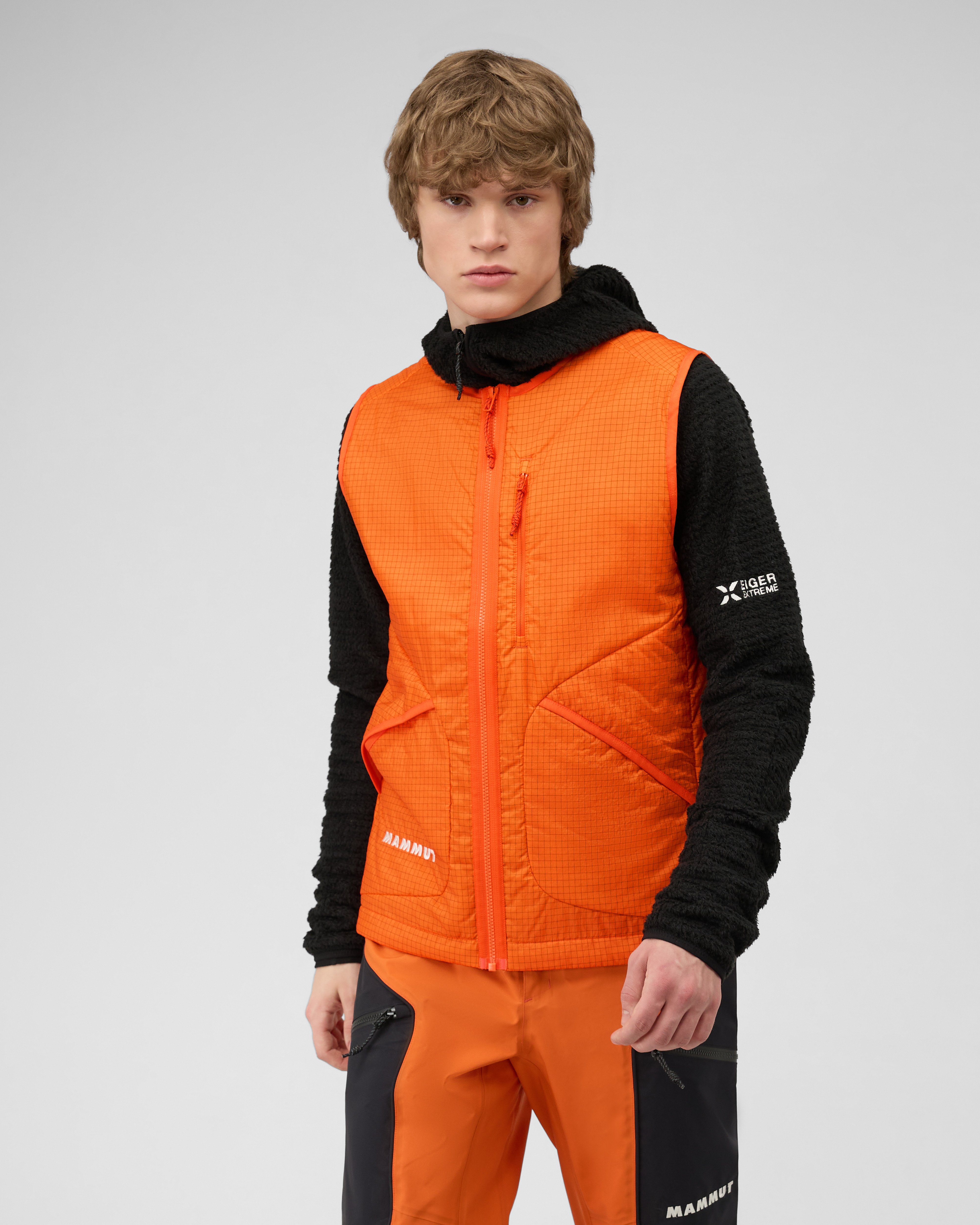 Mammut Eiger Free Light IN Vest Men, eiger orange - Eiger orange - Model front view