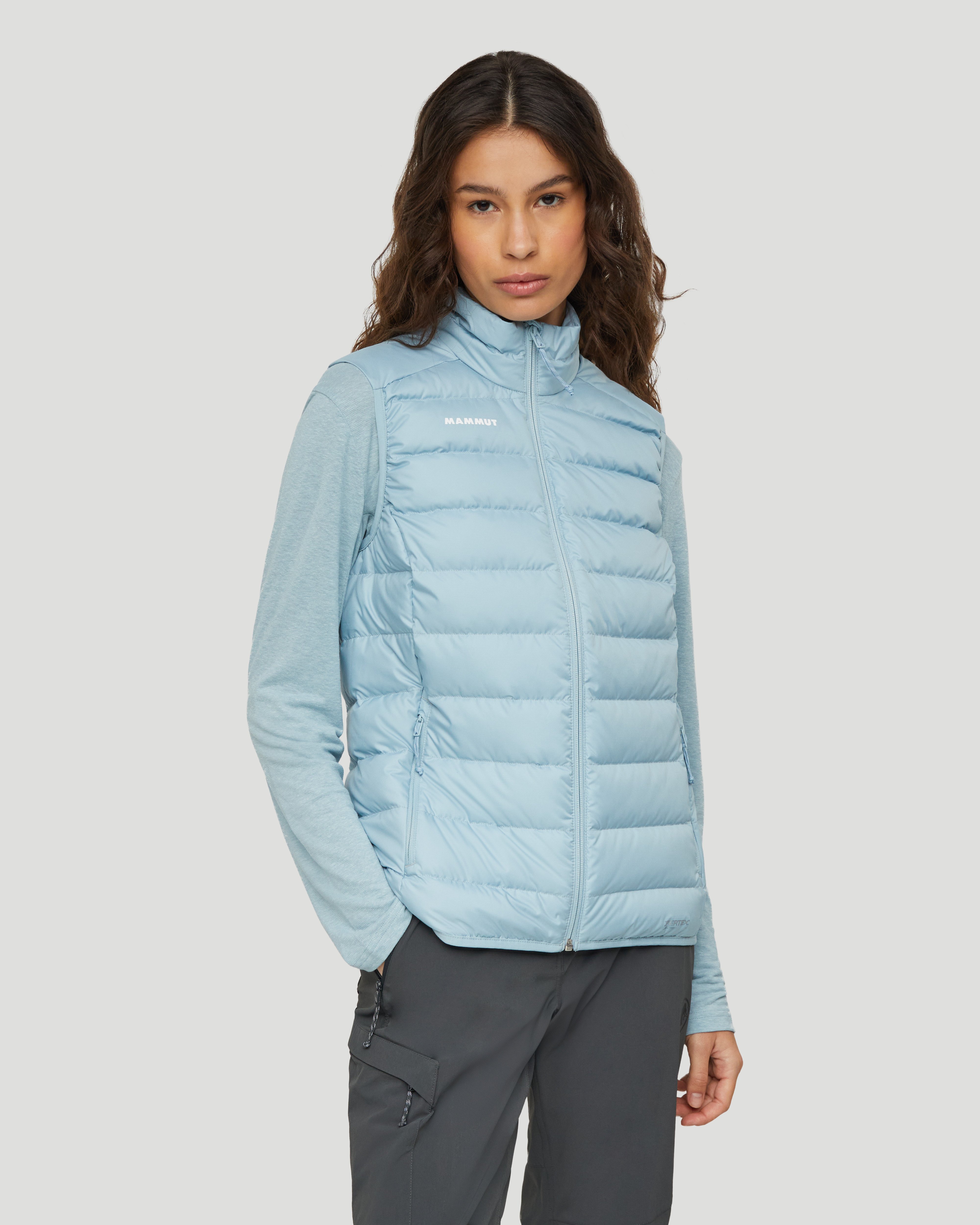 Mammut Waymarker IN Vest Women, nebla - Nebla - Model front view