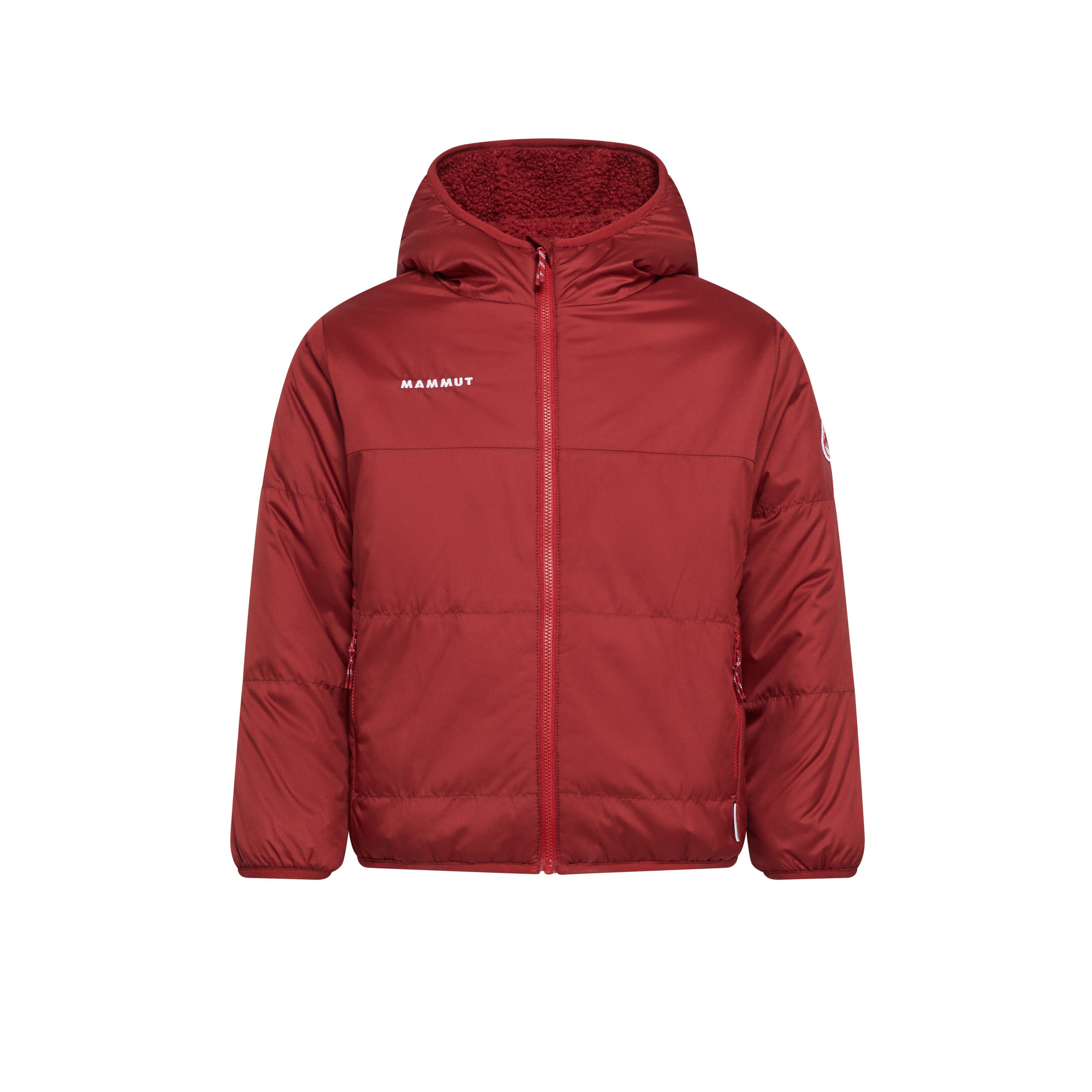 Mammut Waymarker IN Reversible Hooded Jacket Kids - Dark mammut red-dark mammut red/Paloja-lavandin/Mira-dark mammut red/Marine-tschiel - Thumbnail