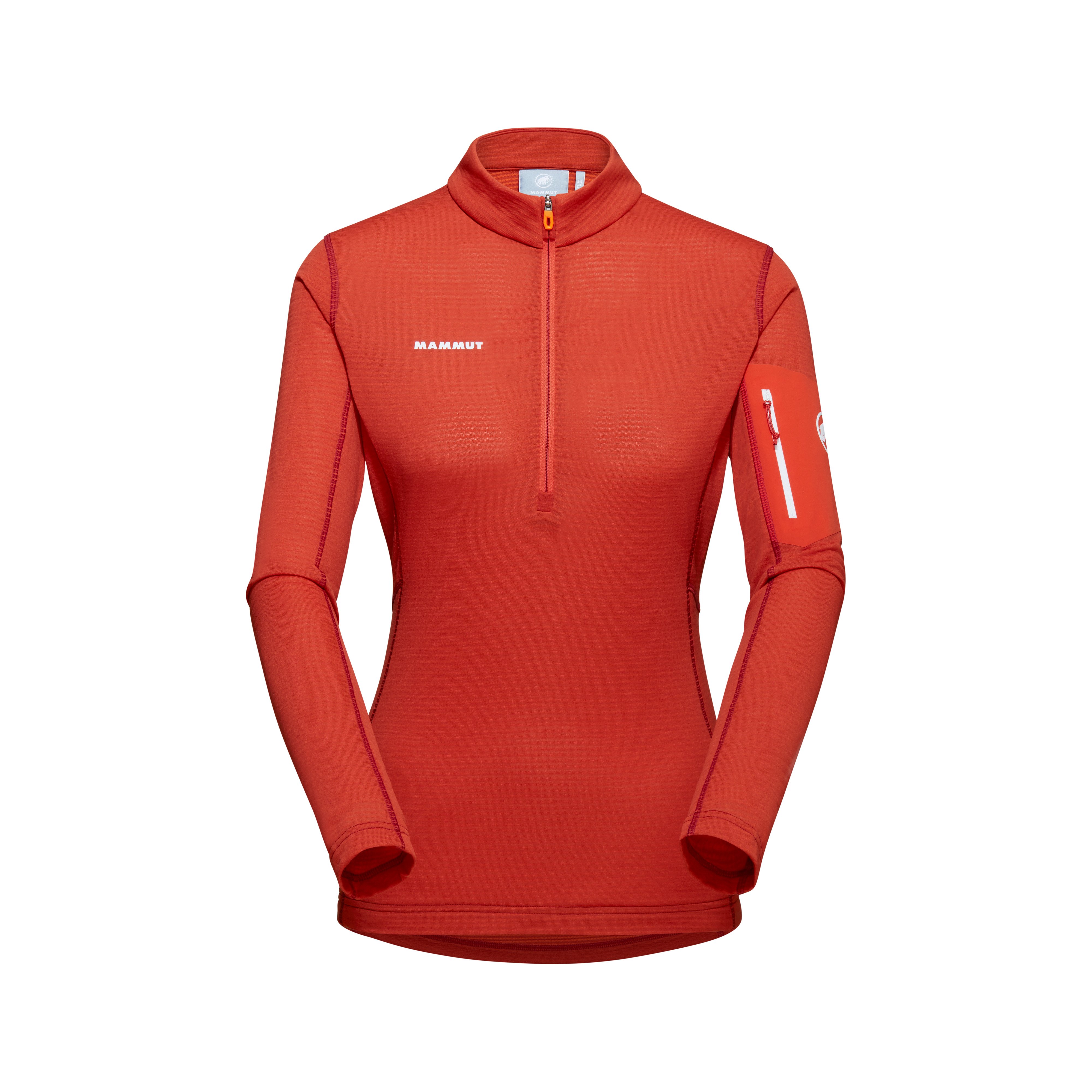 Aenergy Light ML Half Zip Pull Women - hot red-blood red, XL product image