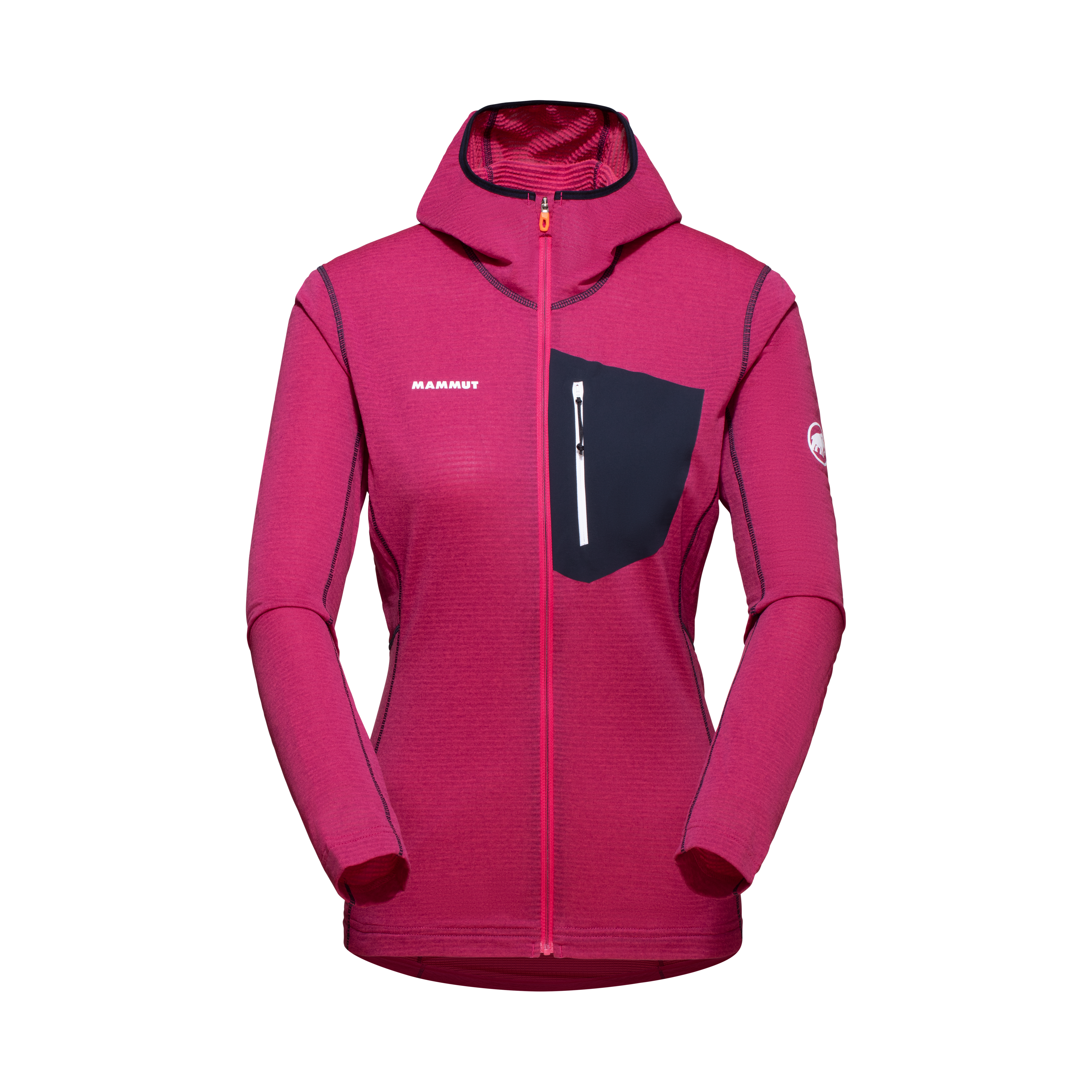 Aenergy Light ML Hooded Jacket Women - pink-marine, XL thumbnail