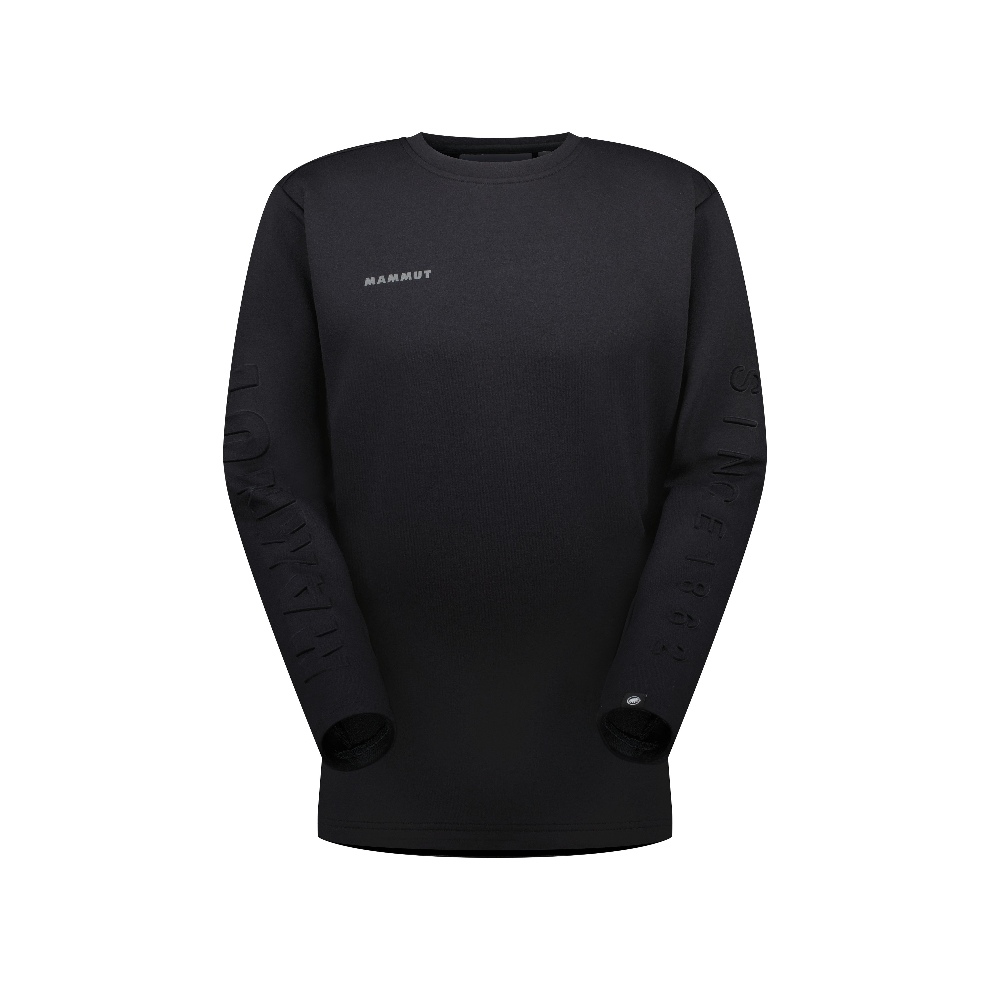 Mammut Dyno 2.0 ML Crew Neck AF - Black/White mélange/Platinum melange/Marine melange/Dark sand melange/Claystone melange/Soil melange/Dark jade melange - Thumbnail