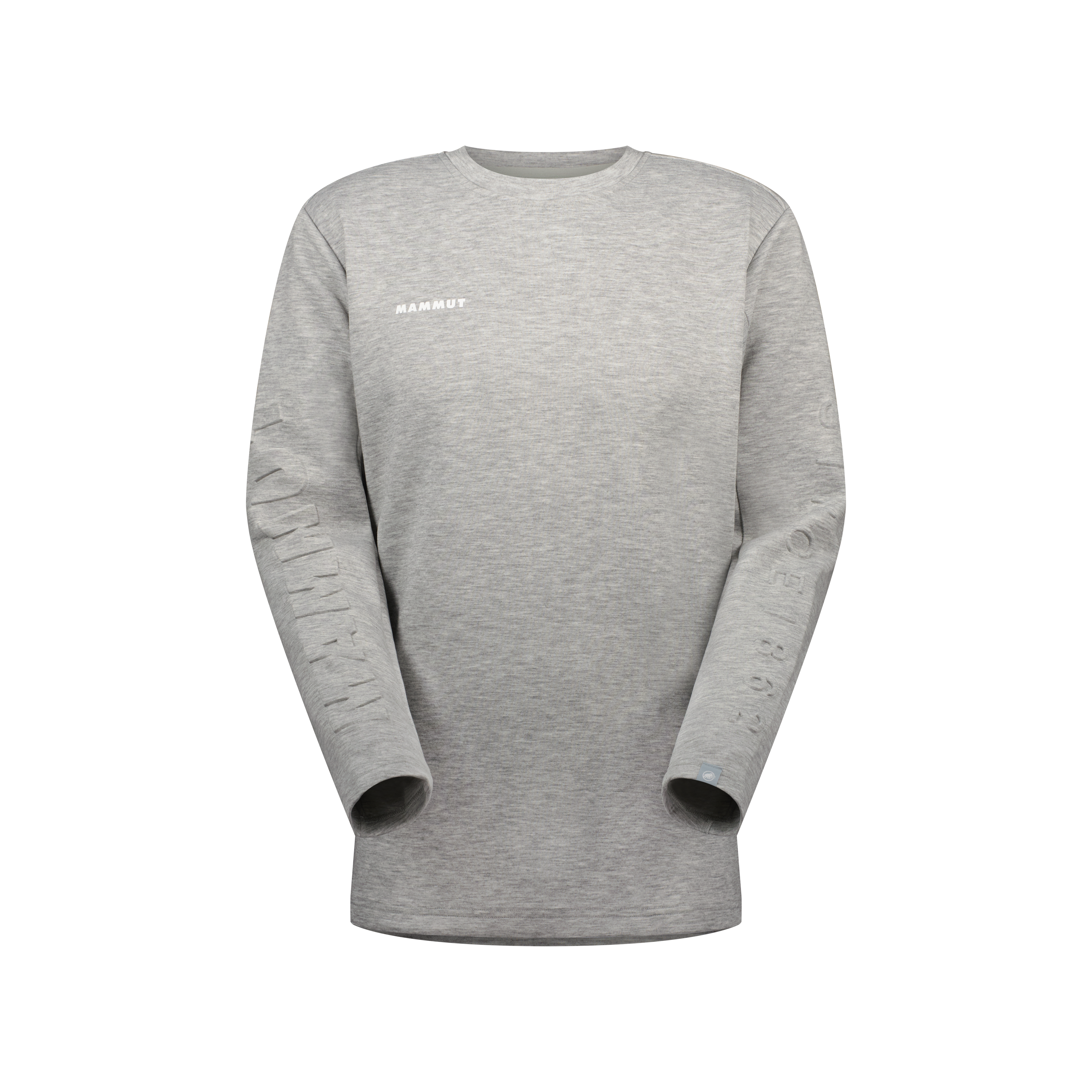 Mammut Dyno 2.0 ML Crew Neck AF, platinum melange - Platinum melange - Thumbnail