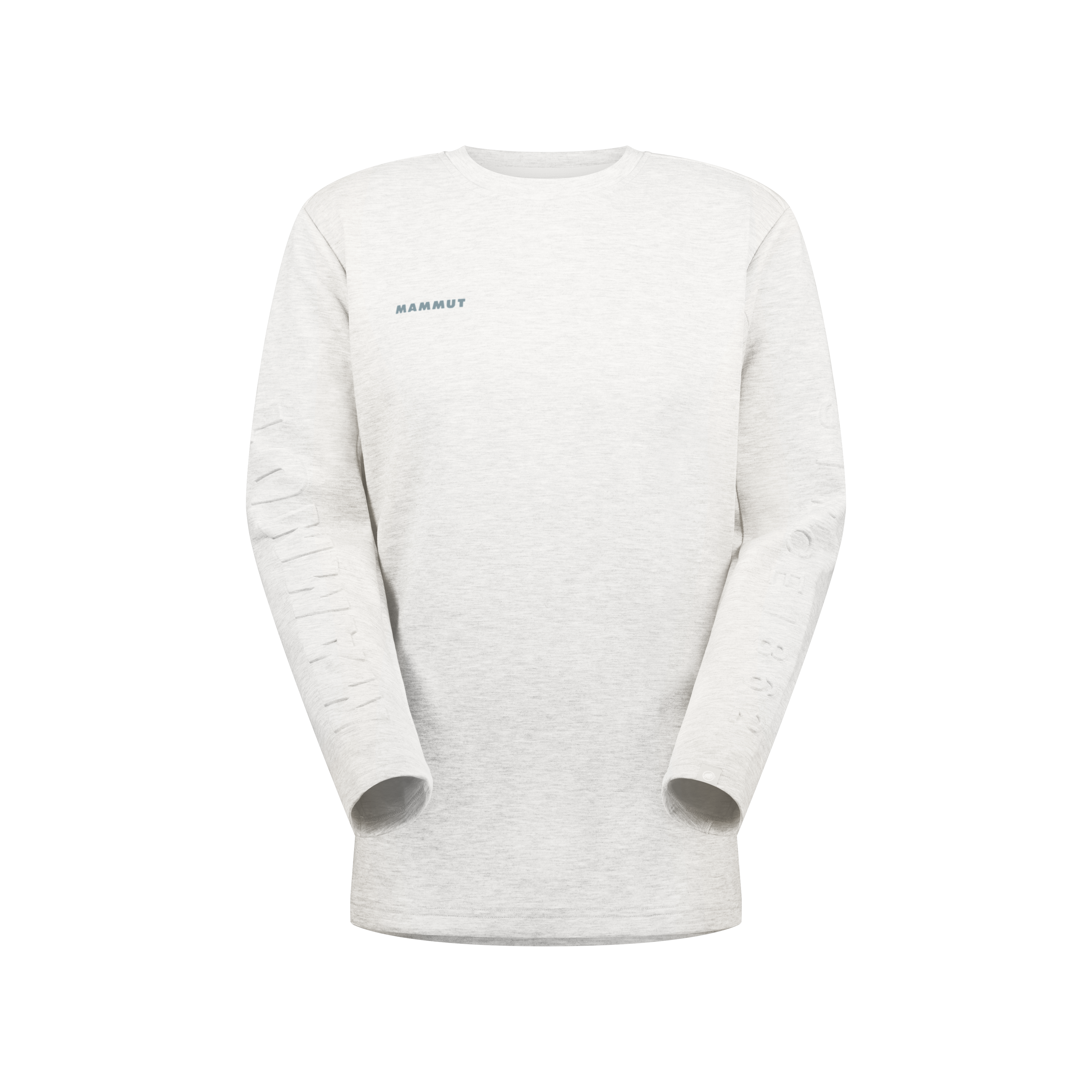 Mammut Dyno 2.0 ML Crew Neck AF, white mélange - White mélange - Thumbnail