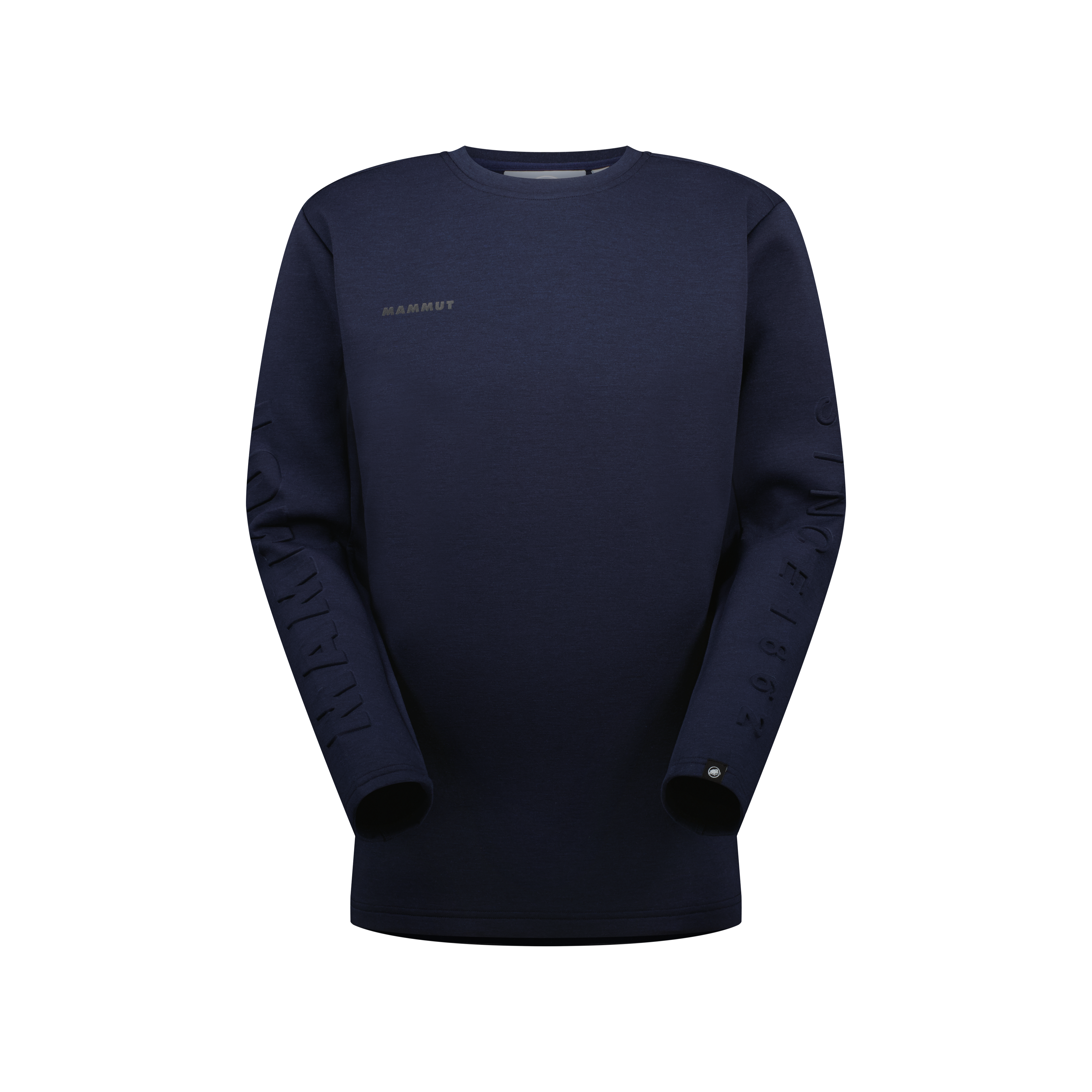 Mammut Dyno 2.0 ML Crew Neck AF, marine melange - Marine melange - Thumbnail