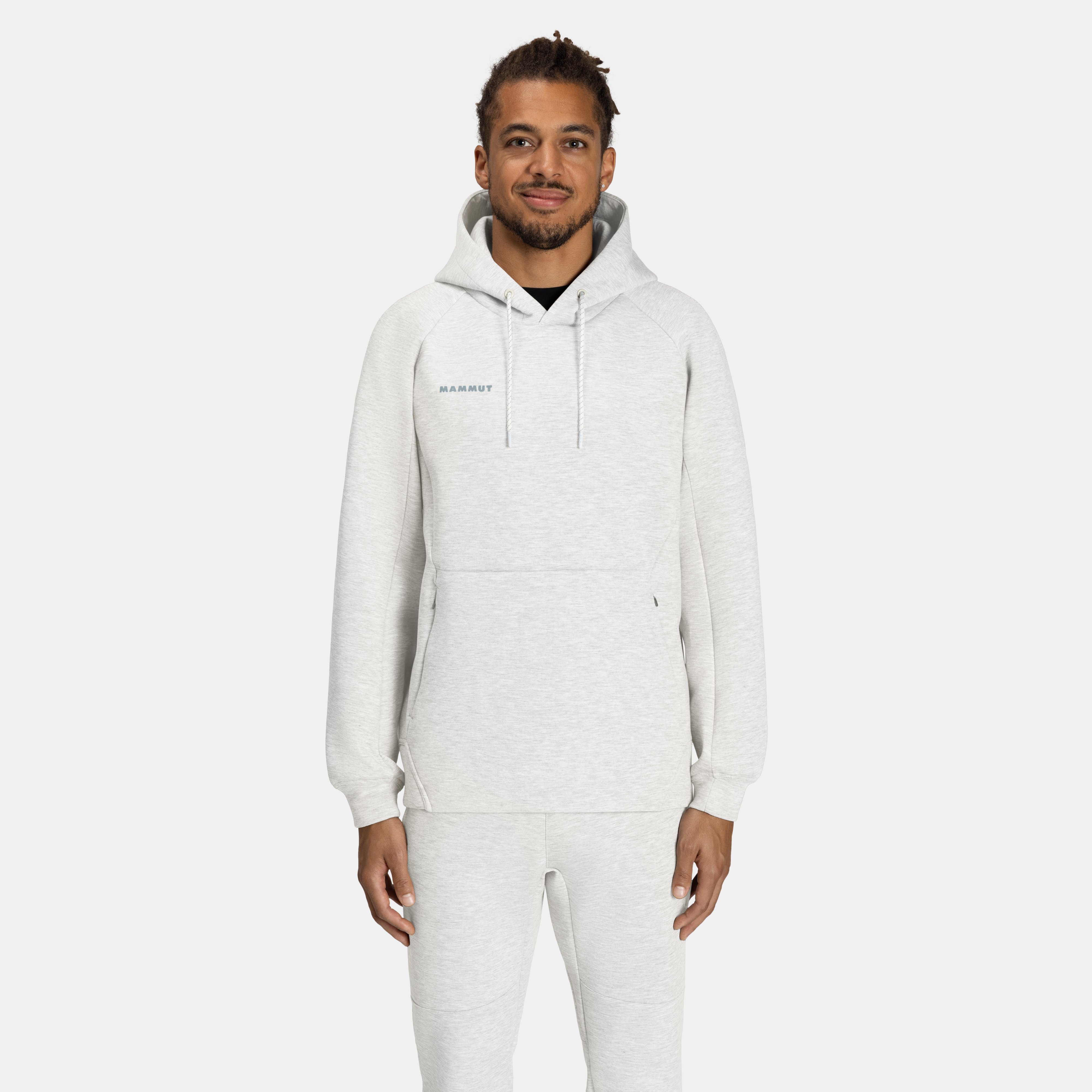 Mammut Dyno 2.0 ML Hoody AF, white mélange - White mélange