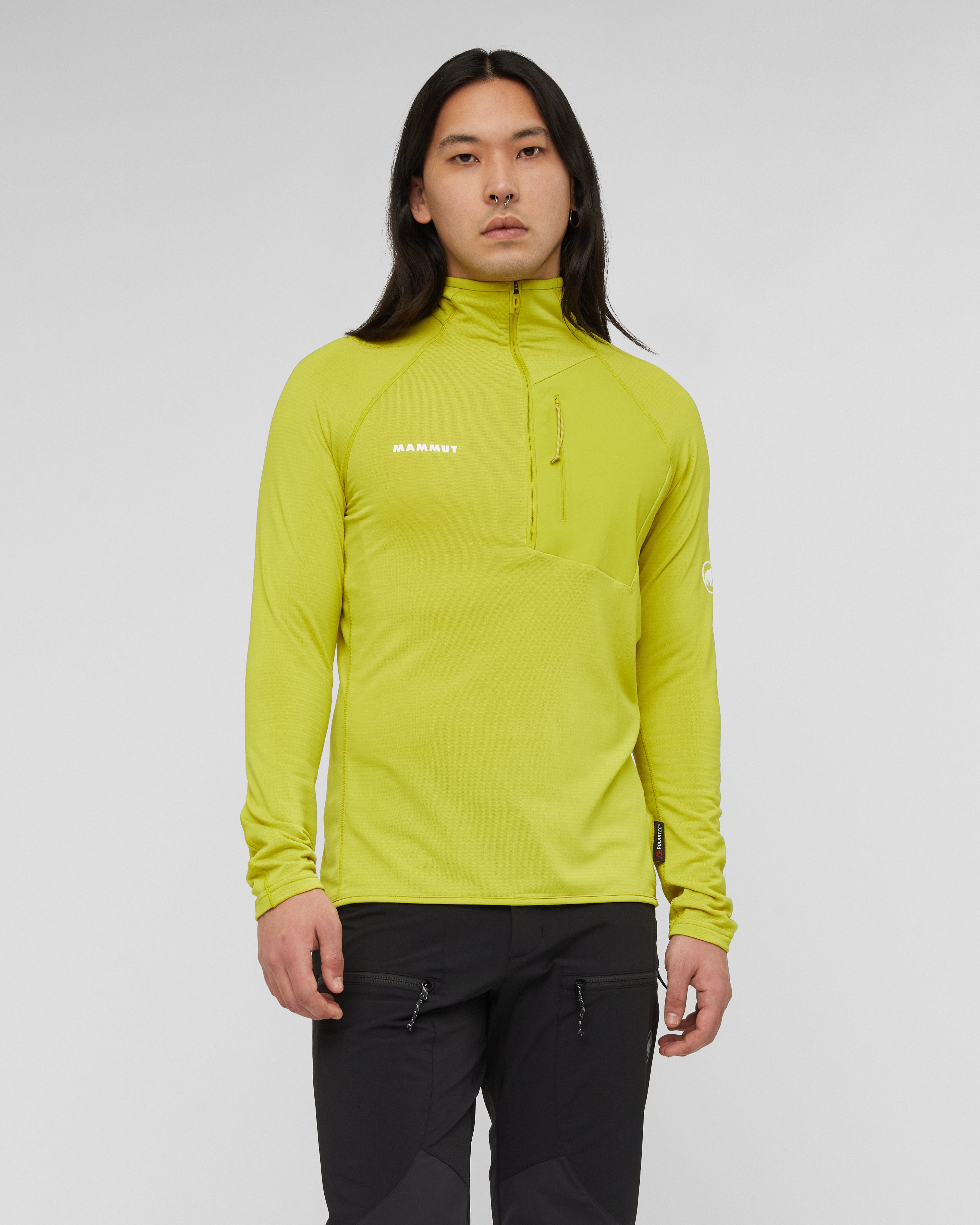 Mammut Aenergy Light ML Half Zip Pull Men, acacia - Acacia - Model front view