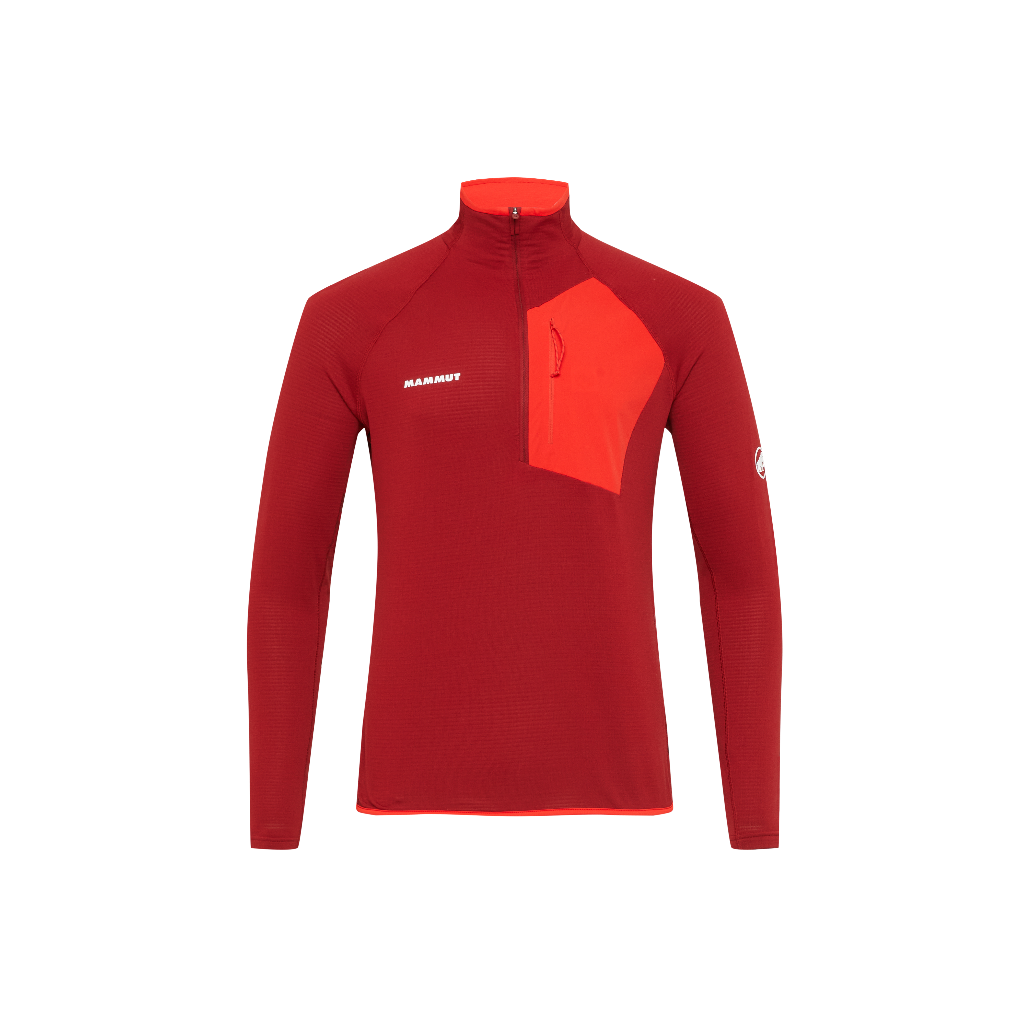 Mammut Aenergy Light ML Half Zip Pull Men, dark mammut red-mammut red - Dark mammut red-mammut red
