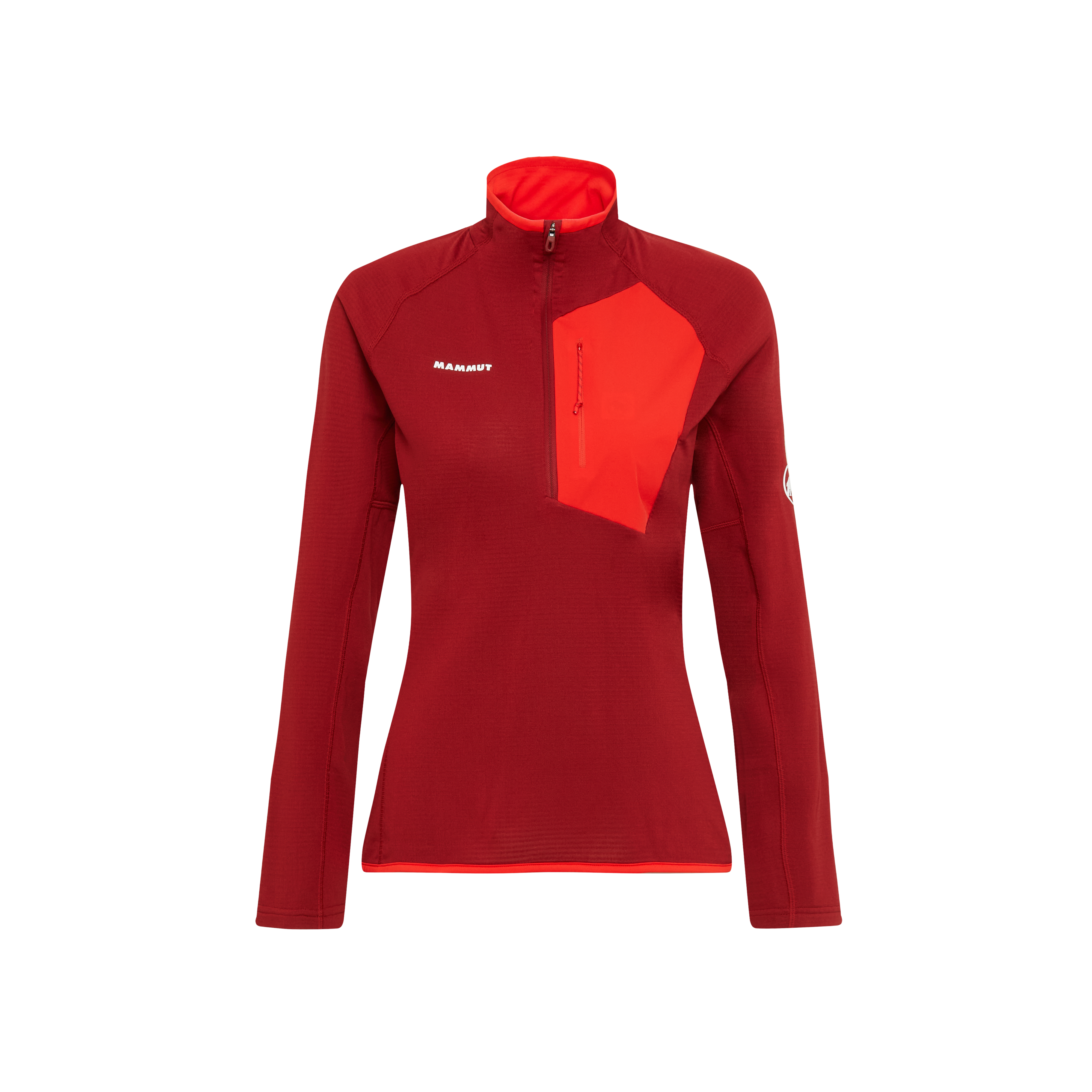 Mammut Aenergy Light ML Half Zip Pull Women, dark mammut red-mammut red - Dark mammut red-mammut red