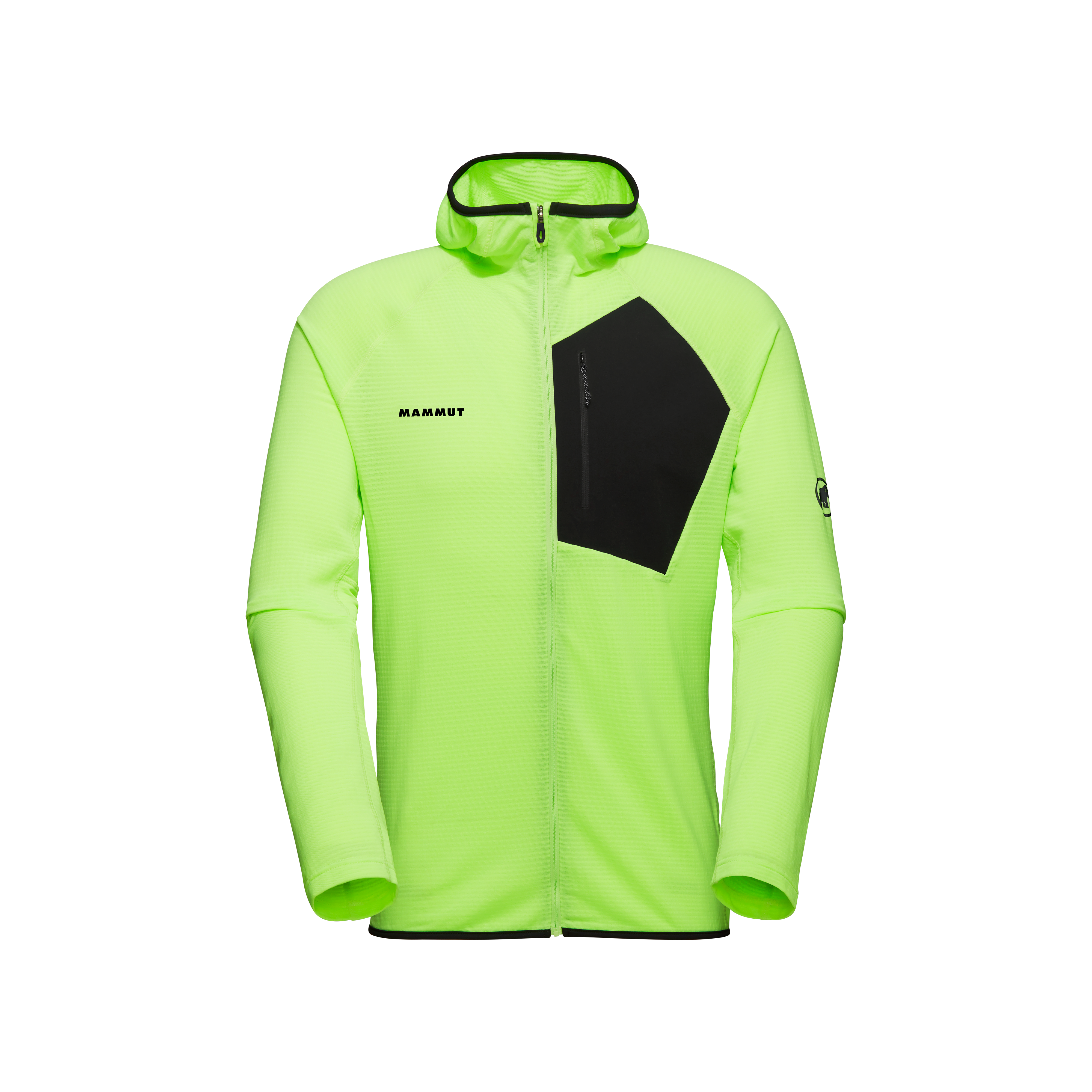 Aenergy Light ML Hooded Jacket Men, neo lime-black thumbnail