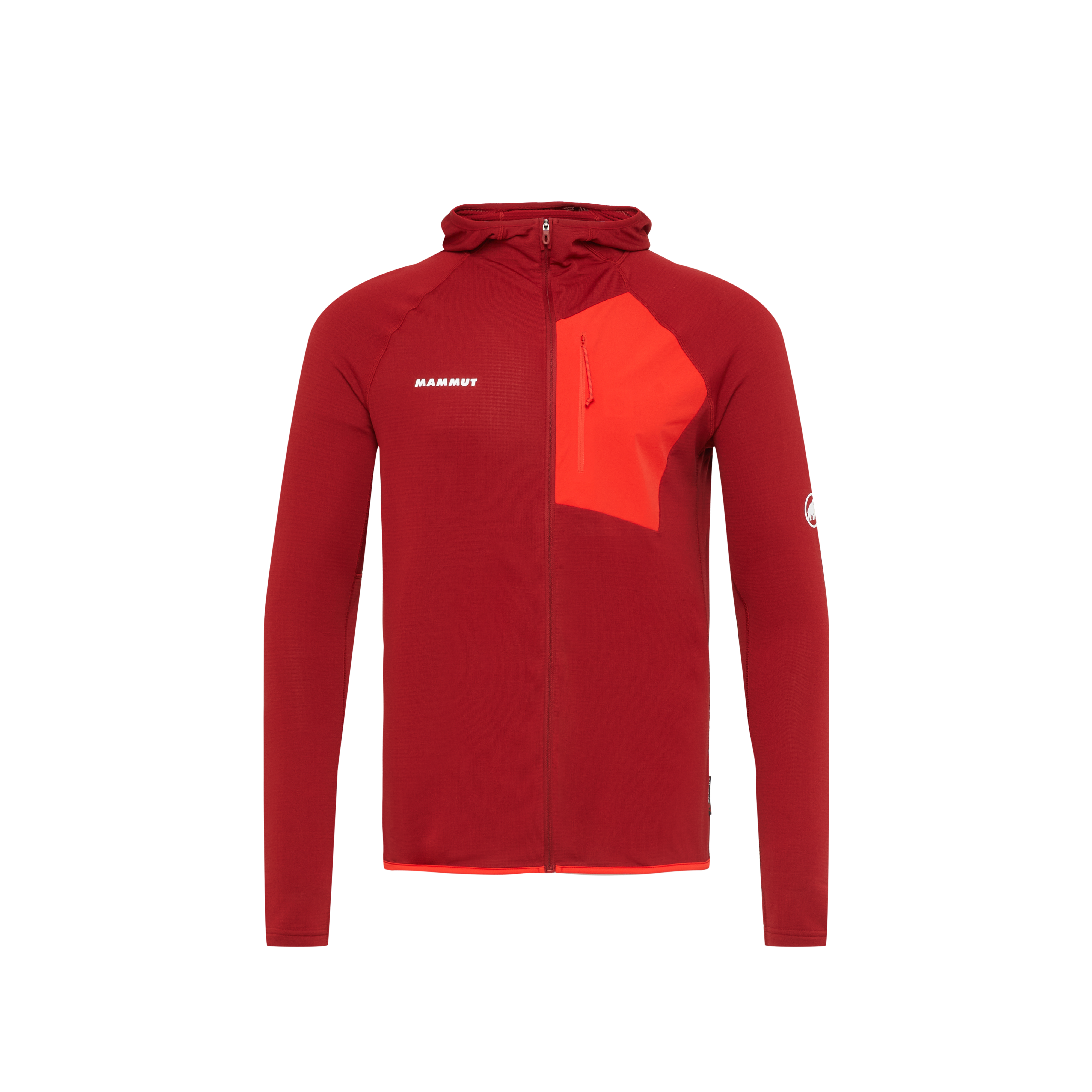 Mammut Aenergy Light ML Hooded Jacket Men, dark mammut red-mammut red - Dark mammut red-mammut red