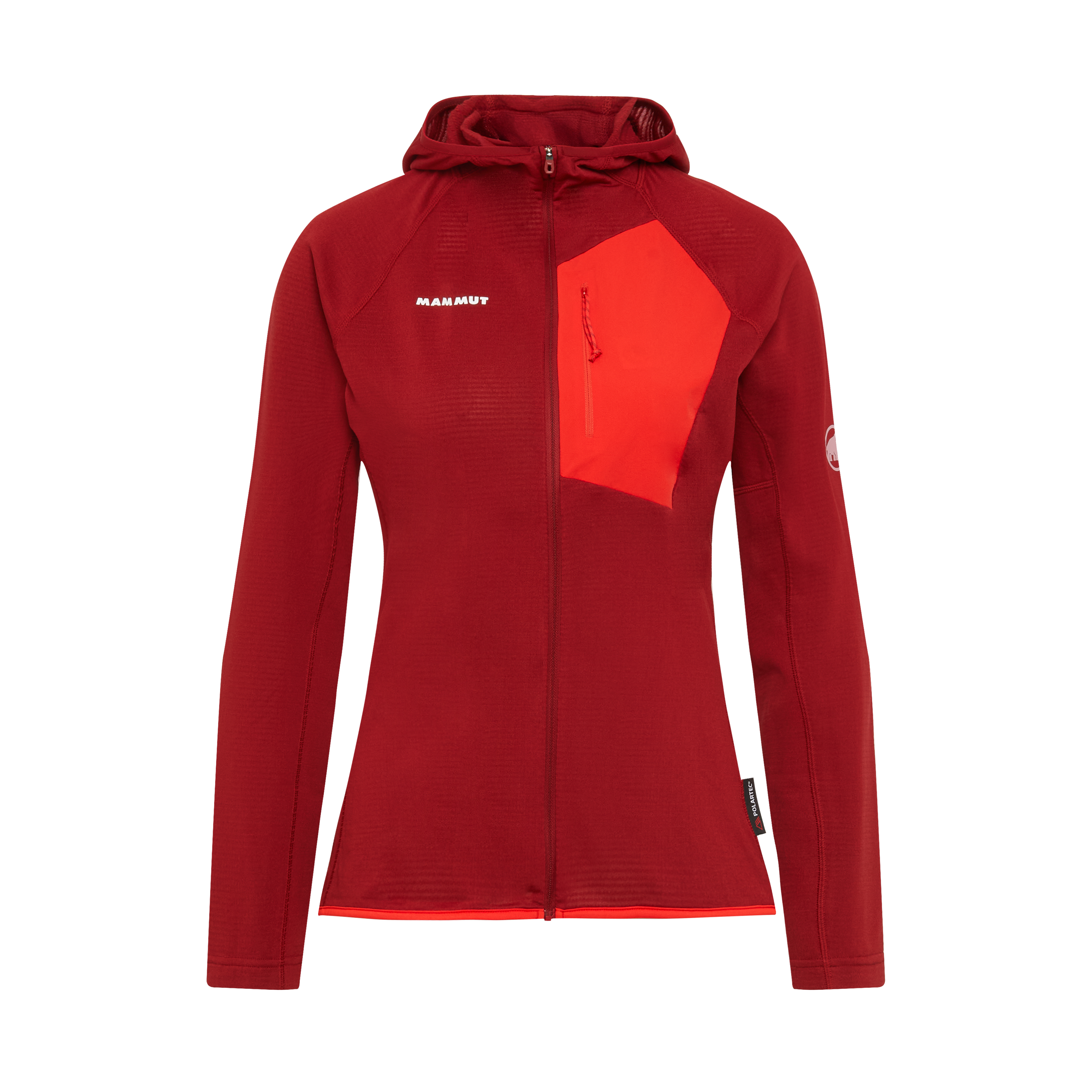 Mammut Aenergy Light ML Hooded Jacket Women, dark mammut red-mammut red - Dark mammut red-mammut red