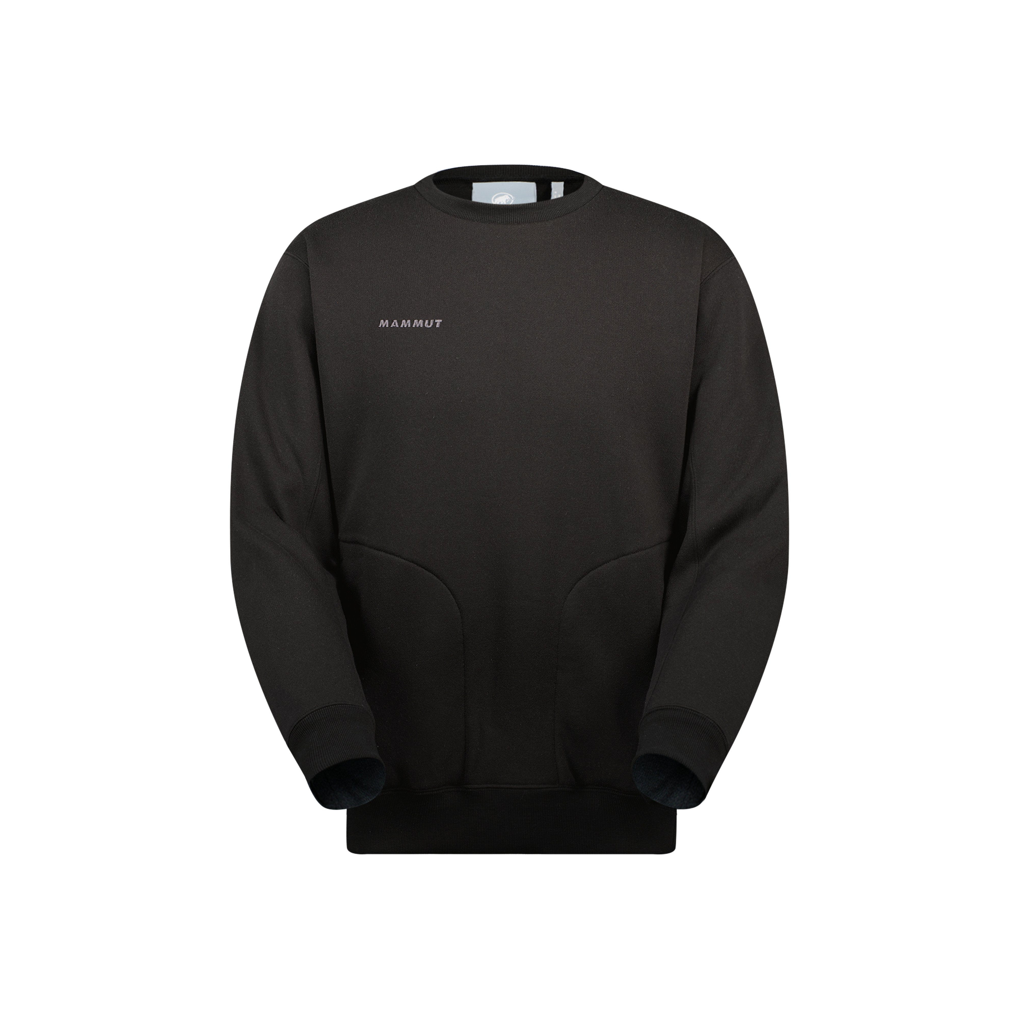 Mammut Mammut Essential ML Crew Neck AF - Black/Platinum melange/Marine/Marine melange - Thumbnail