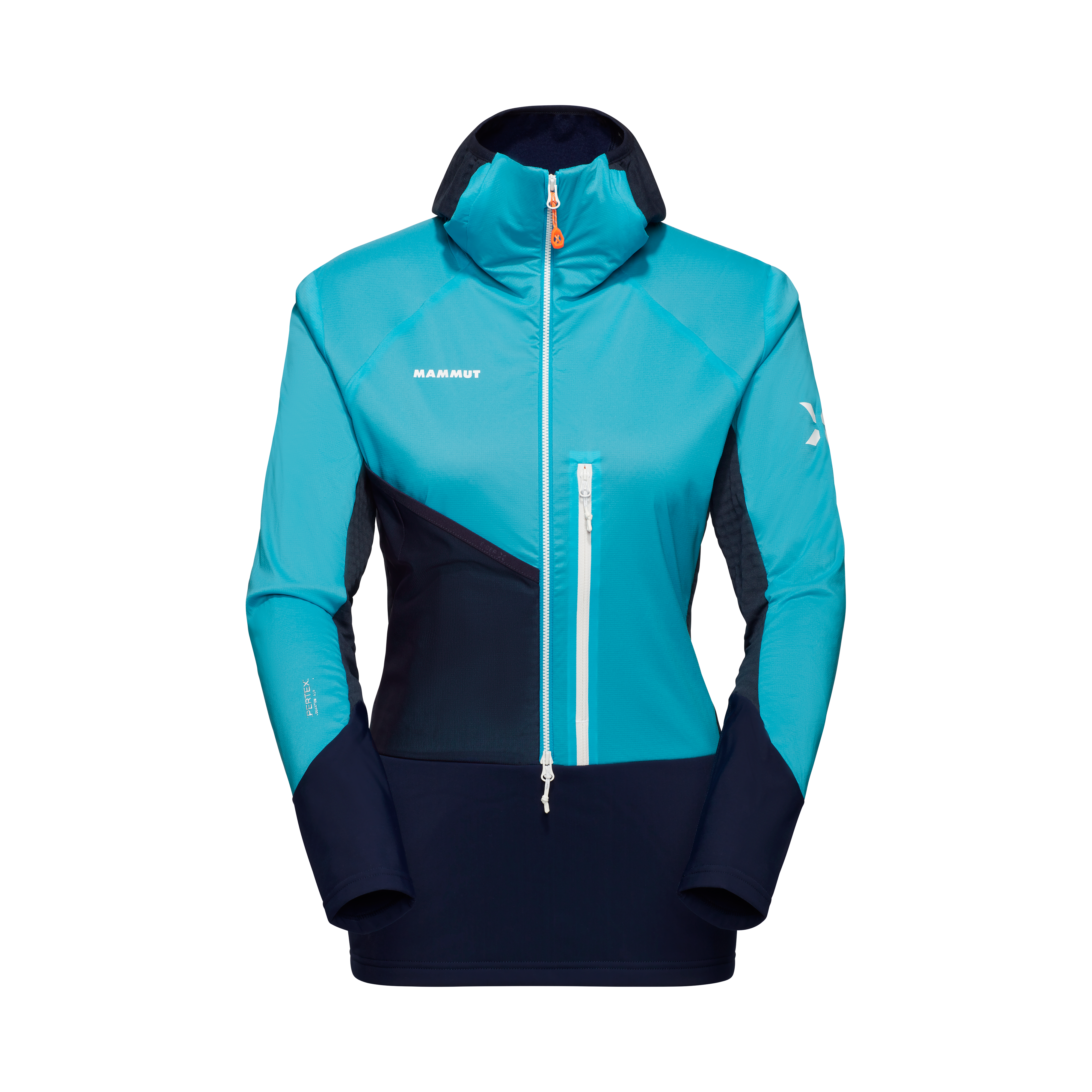 Mammut Eiger Speed ML Hybrid Half Zip Hoodie Women - sky-night, S - Sky-night - Thumbnail