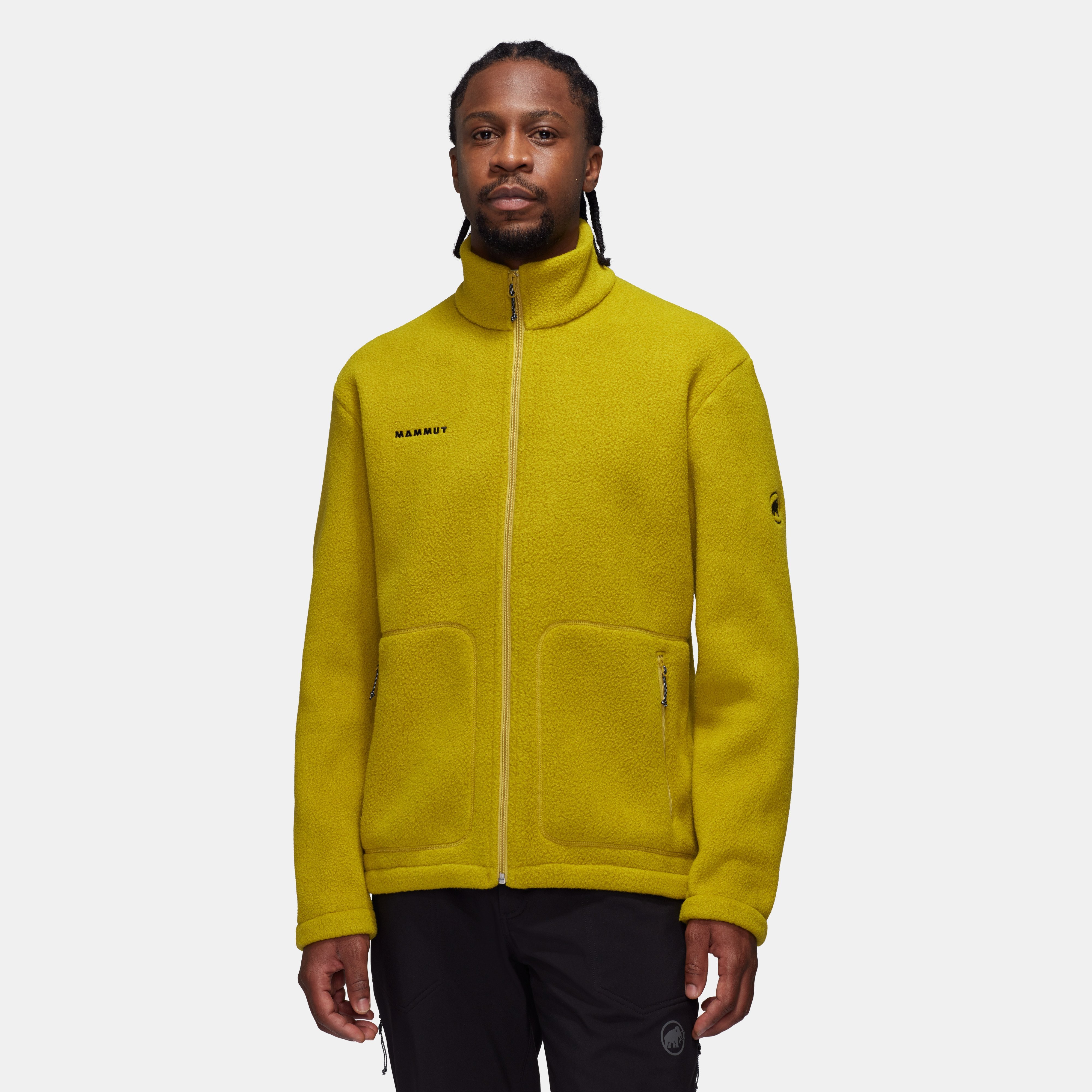 Mens yellow fleece jacket best sale