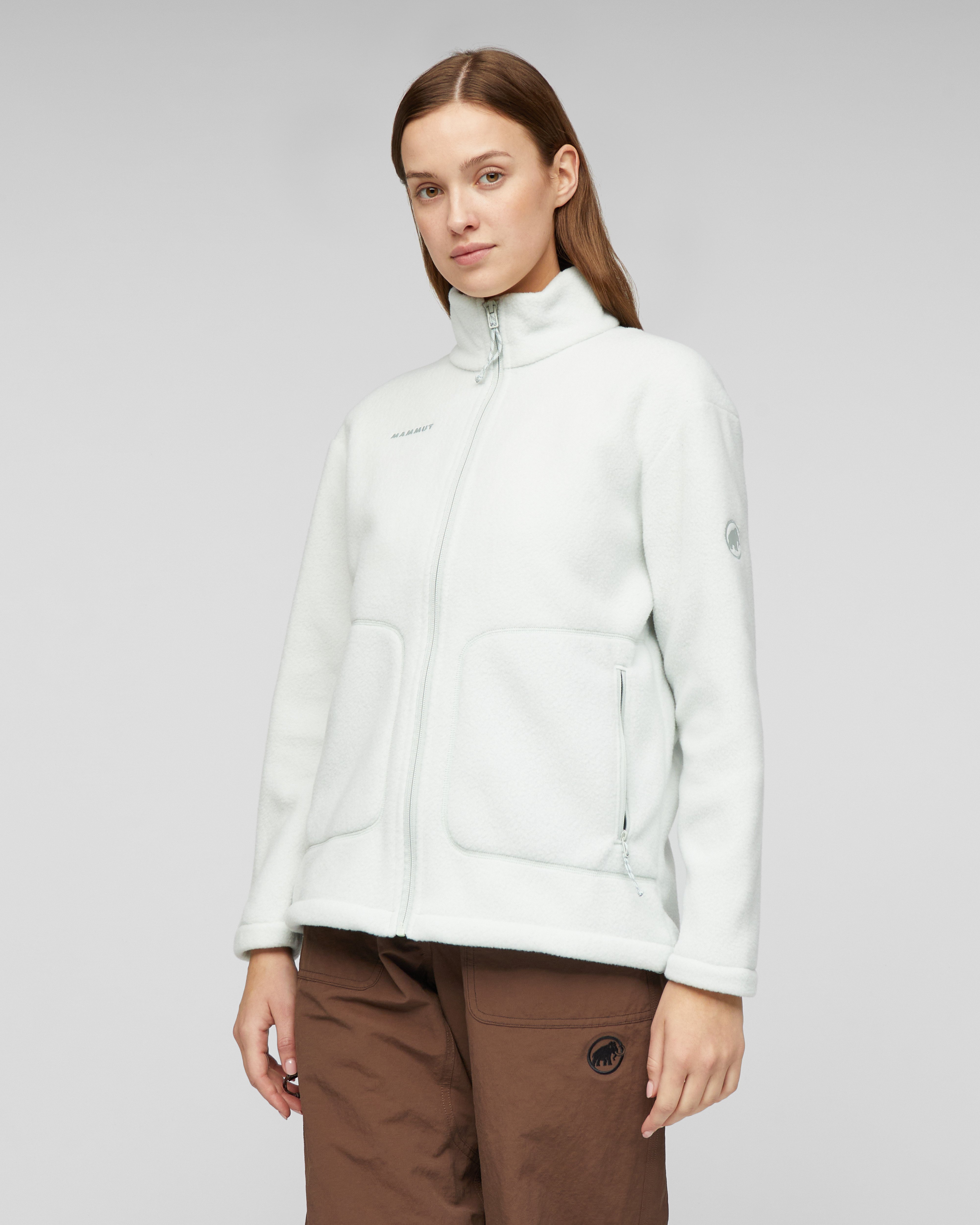 Mammut Falera ML Jacket Women, silver sage - Silver sage - Model front view