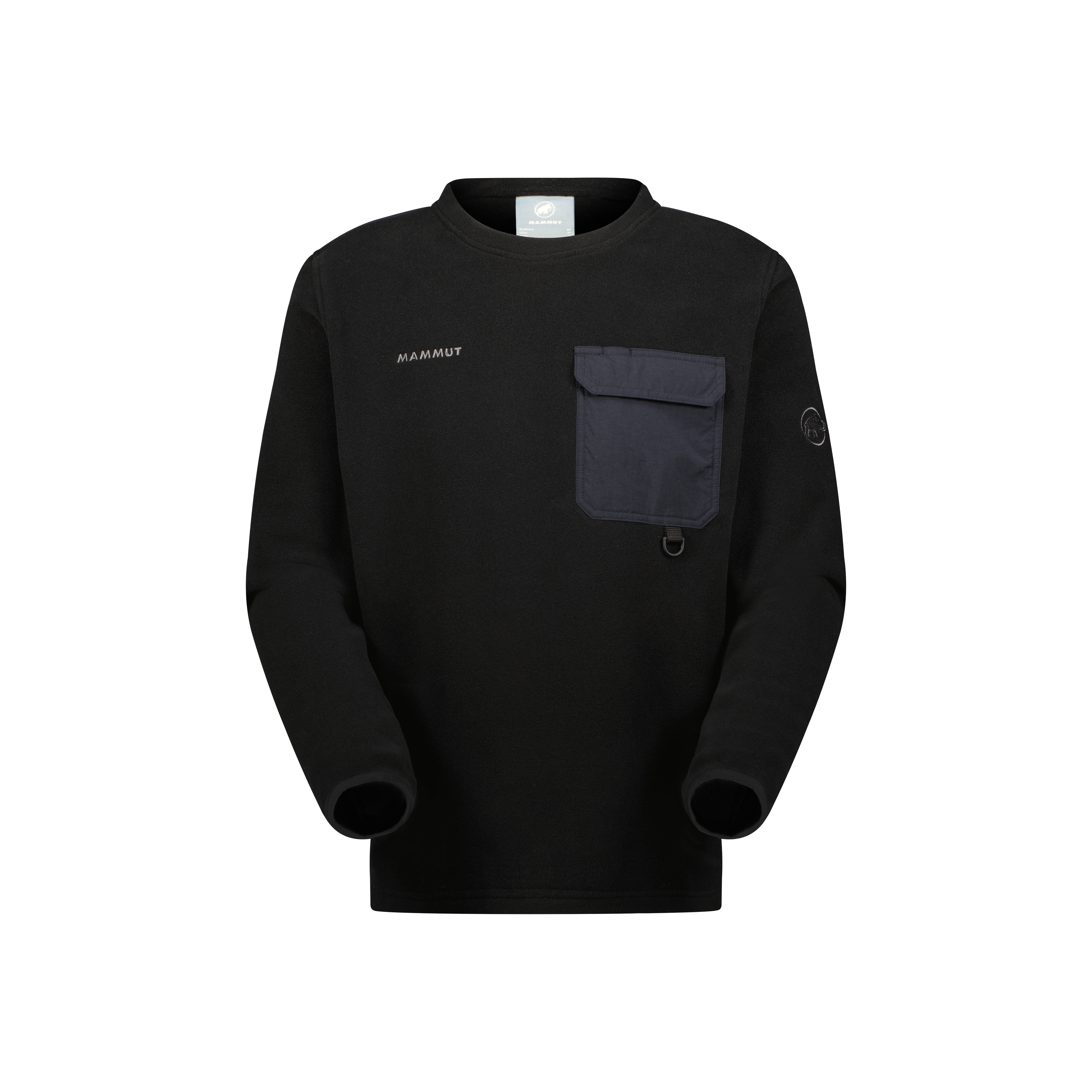 Mammut Moonstone Hybrid ML Crew Neck AF, black - Black - Thumbnail