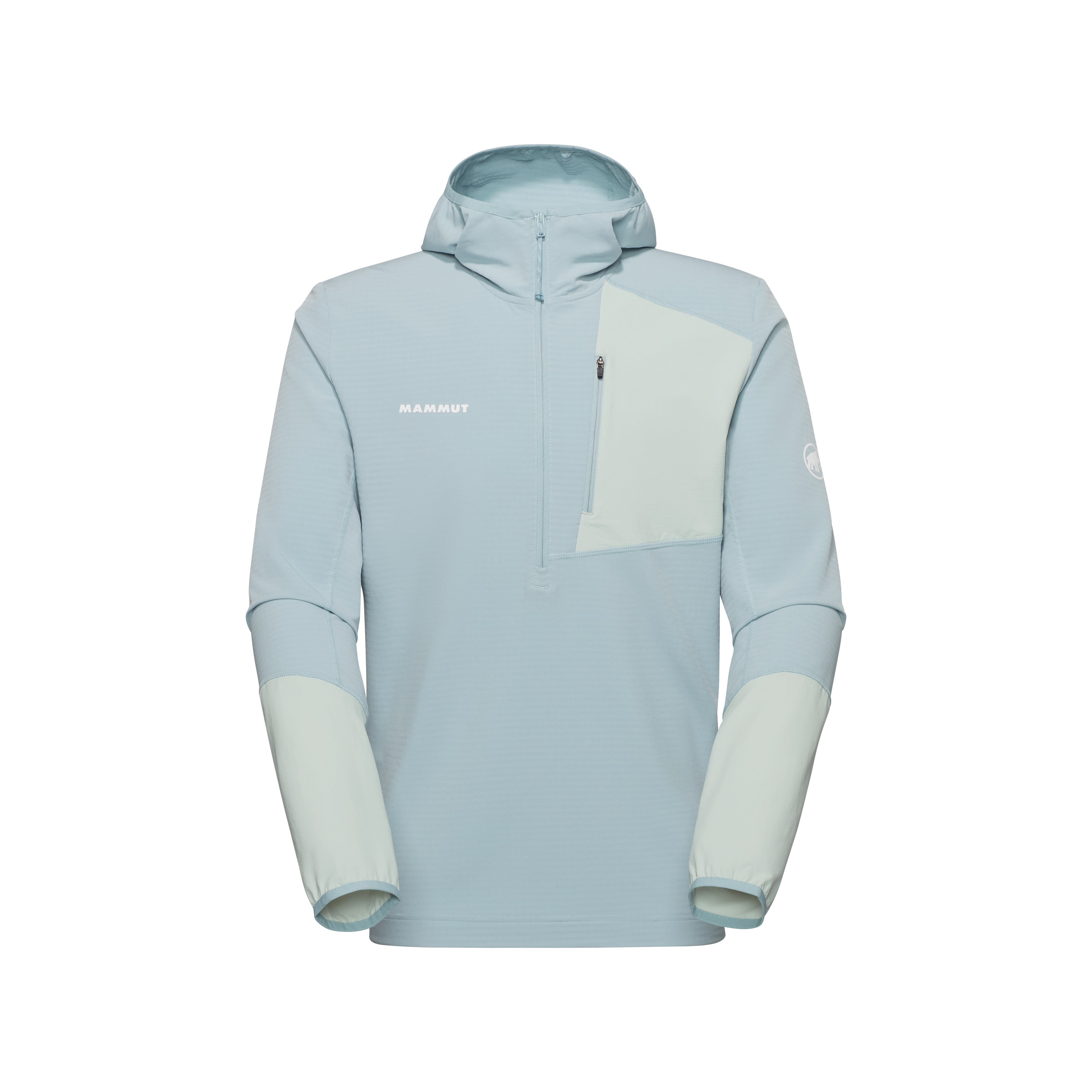 Mammut Madris Light ML Half Zip Hoody Men, nebla-silver sage - Nebla-silver sage - Thumbnail