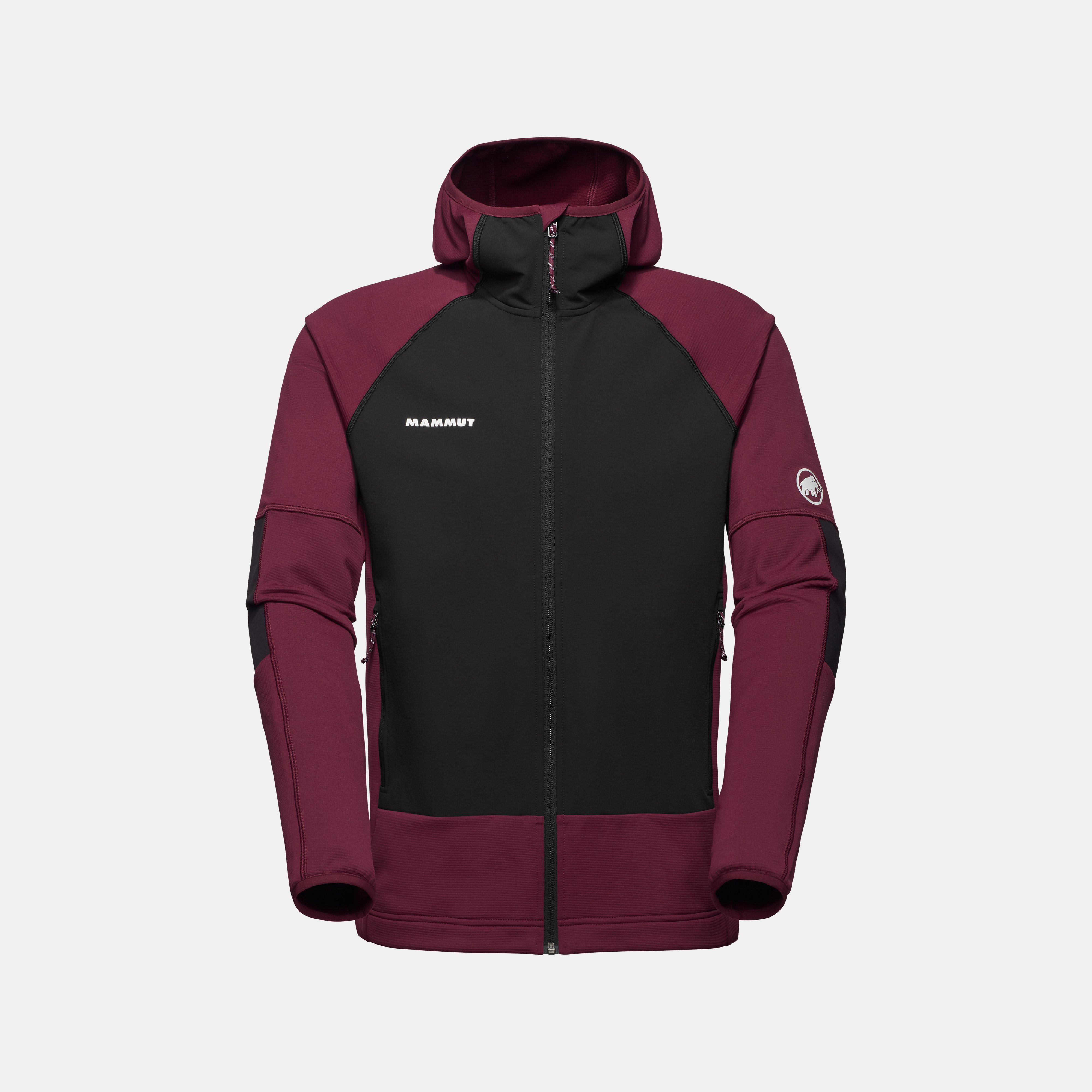 Mammut Massone ML Hooded Jacket Men, vin-black - Vin-black