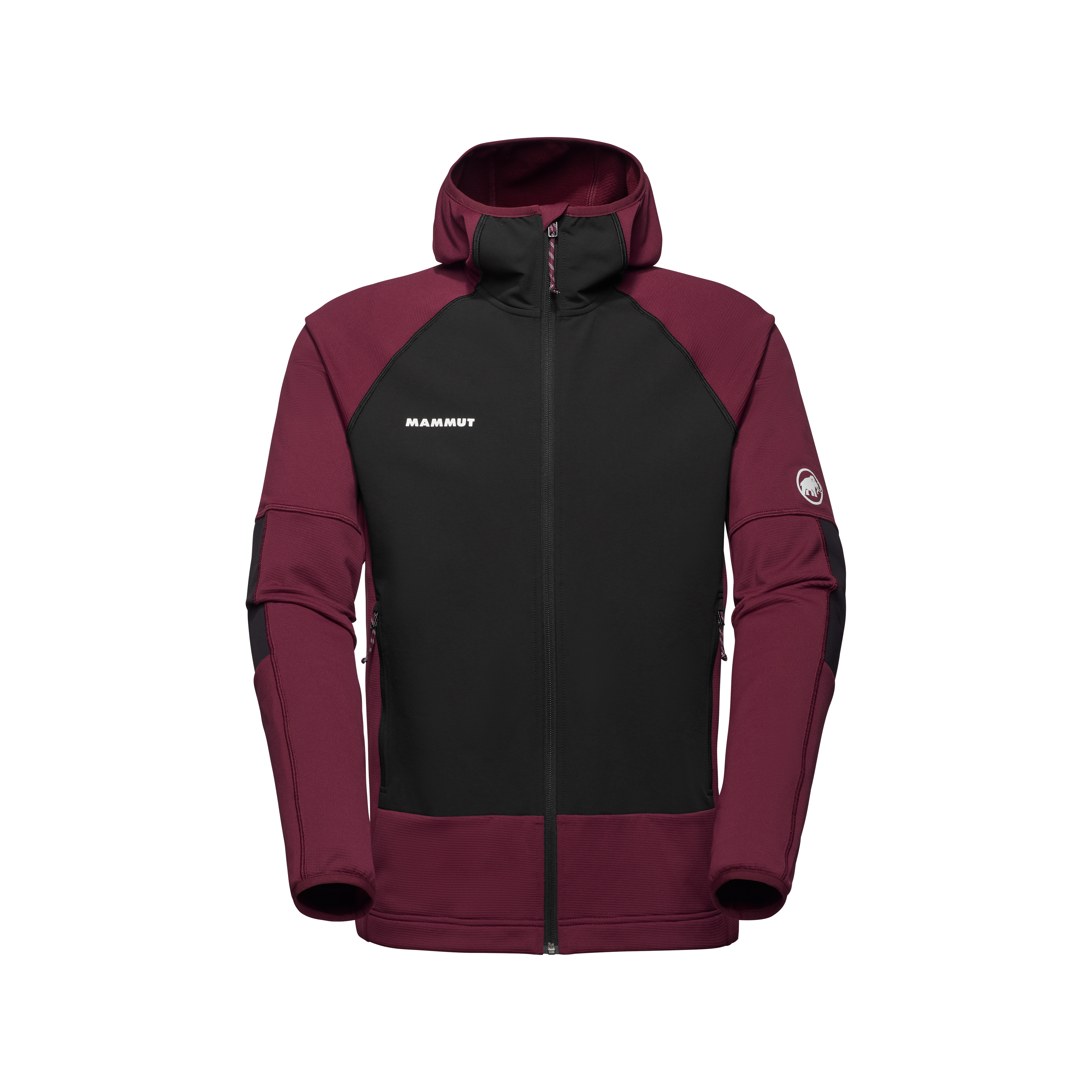 Mammut Massone ML Hooded Jacket Men, vin-black - Vin-black - Thumbnail