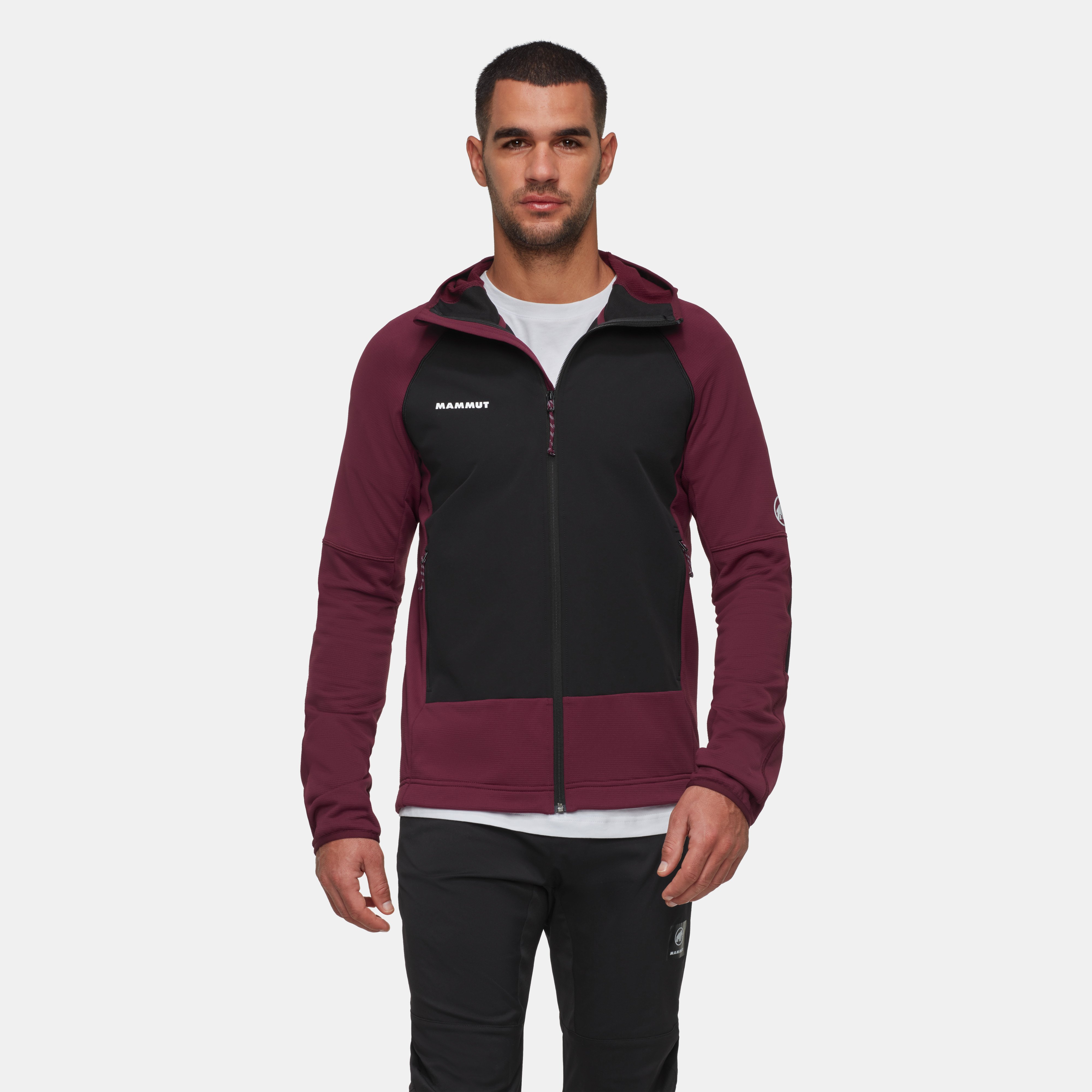 Mammut Massone ML Hooded Jacket Men, vin-black - Vin-black
