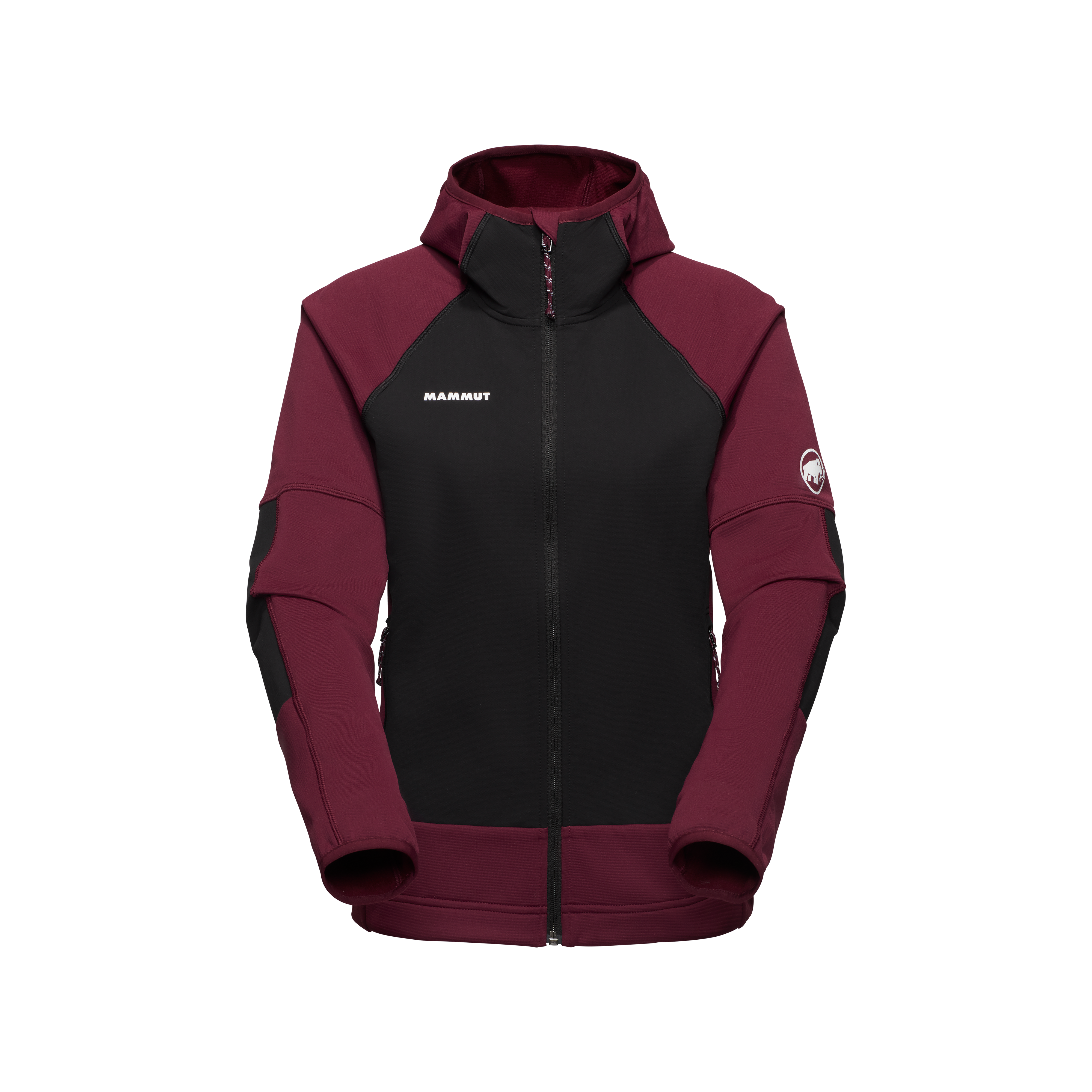 Mammut Massone ML Hooded Jacket Women, vin-black - Vin-black - Thumbnail