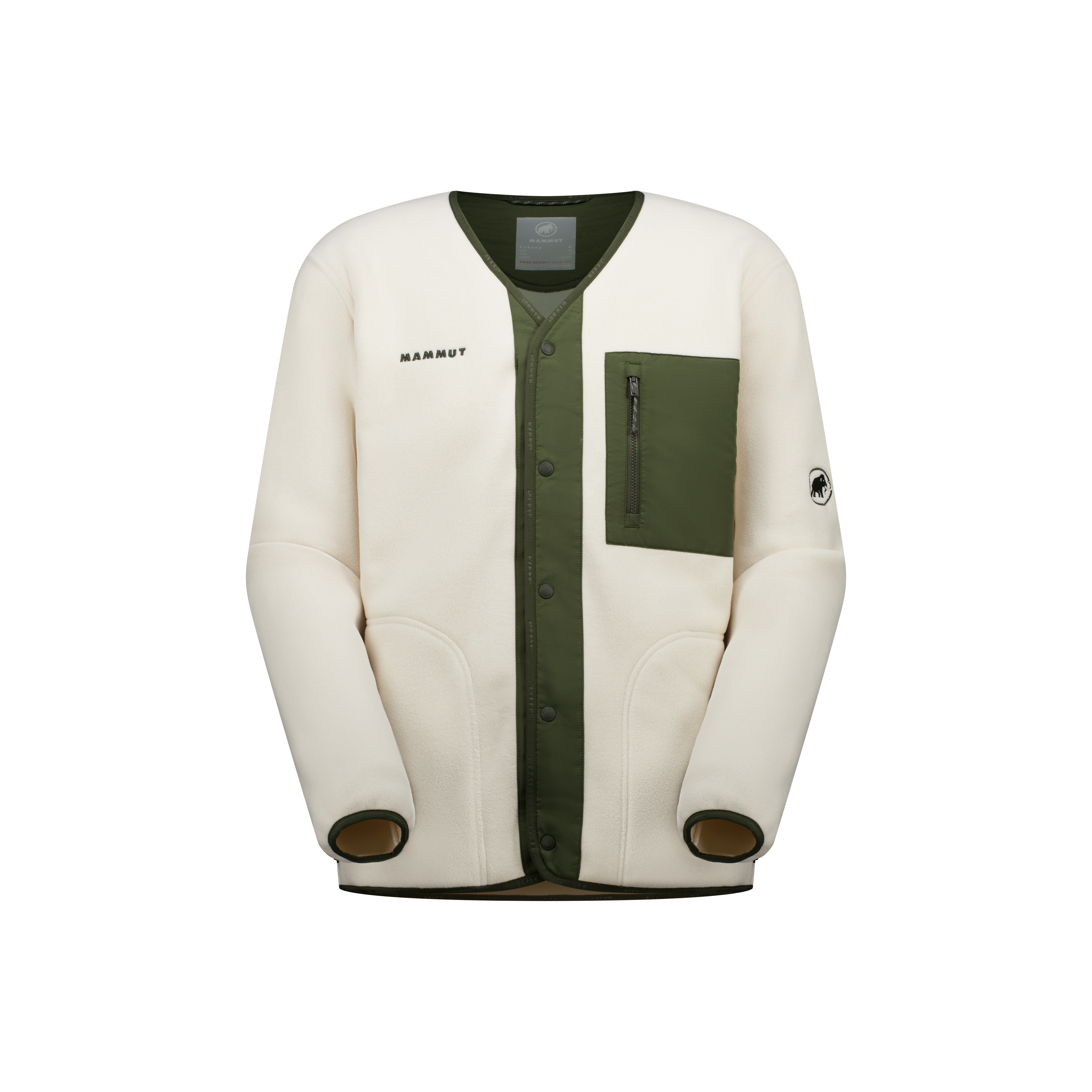 Mammut Moonstone Hybrid ML Cardigan AF, oatmeal-dark marsh - Oatmeal-dark marsh - Thumbnail