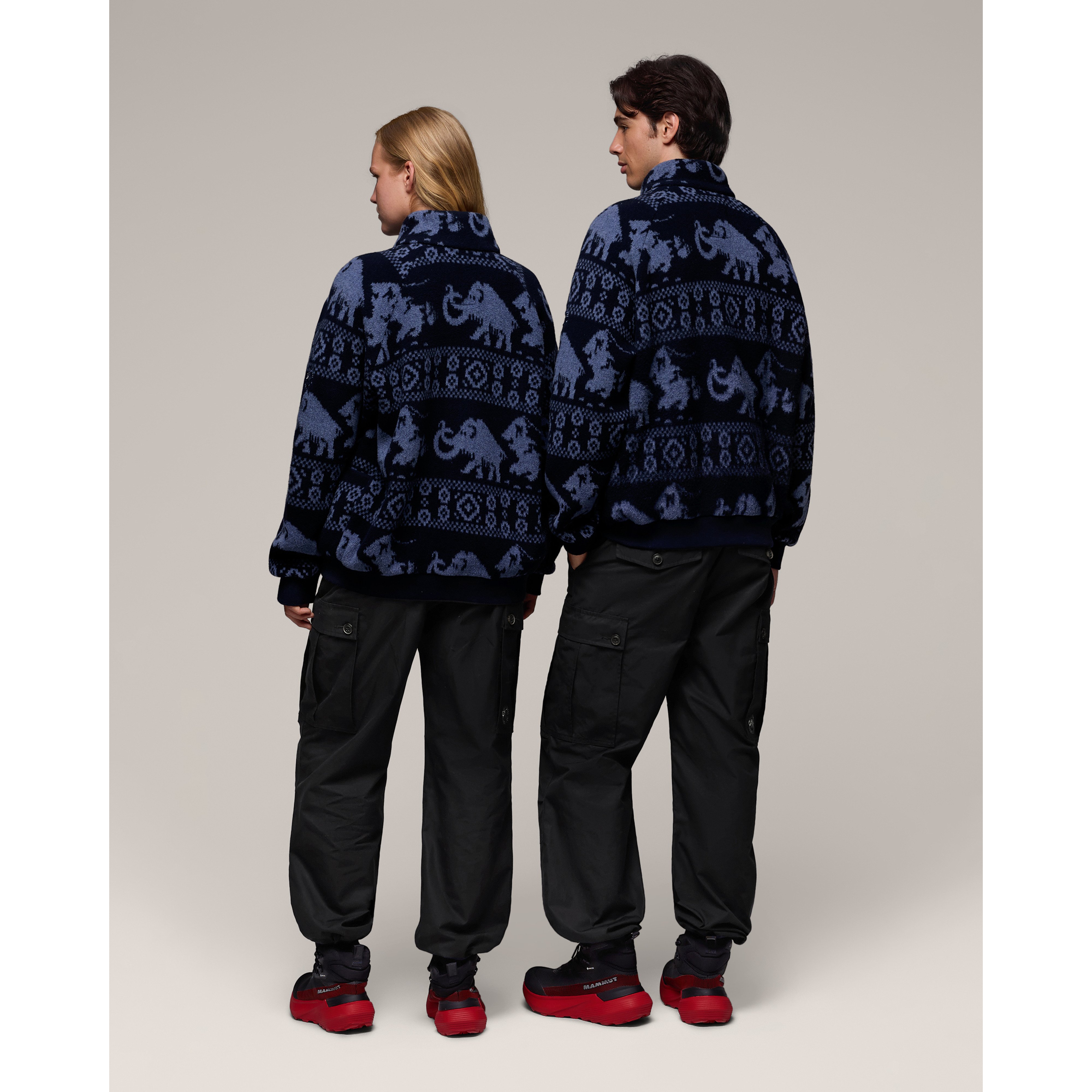 Mammut Mammut x Cabourn Direttissima Wool ML Jacket, black navy-light navy - Black navy-light navy