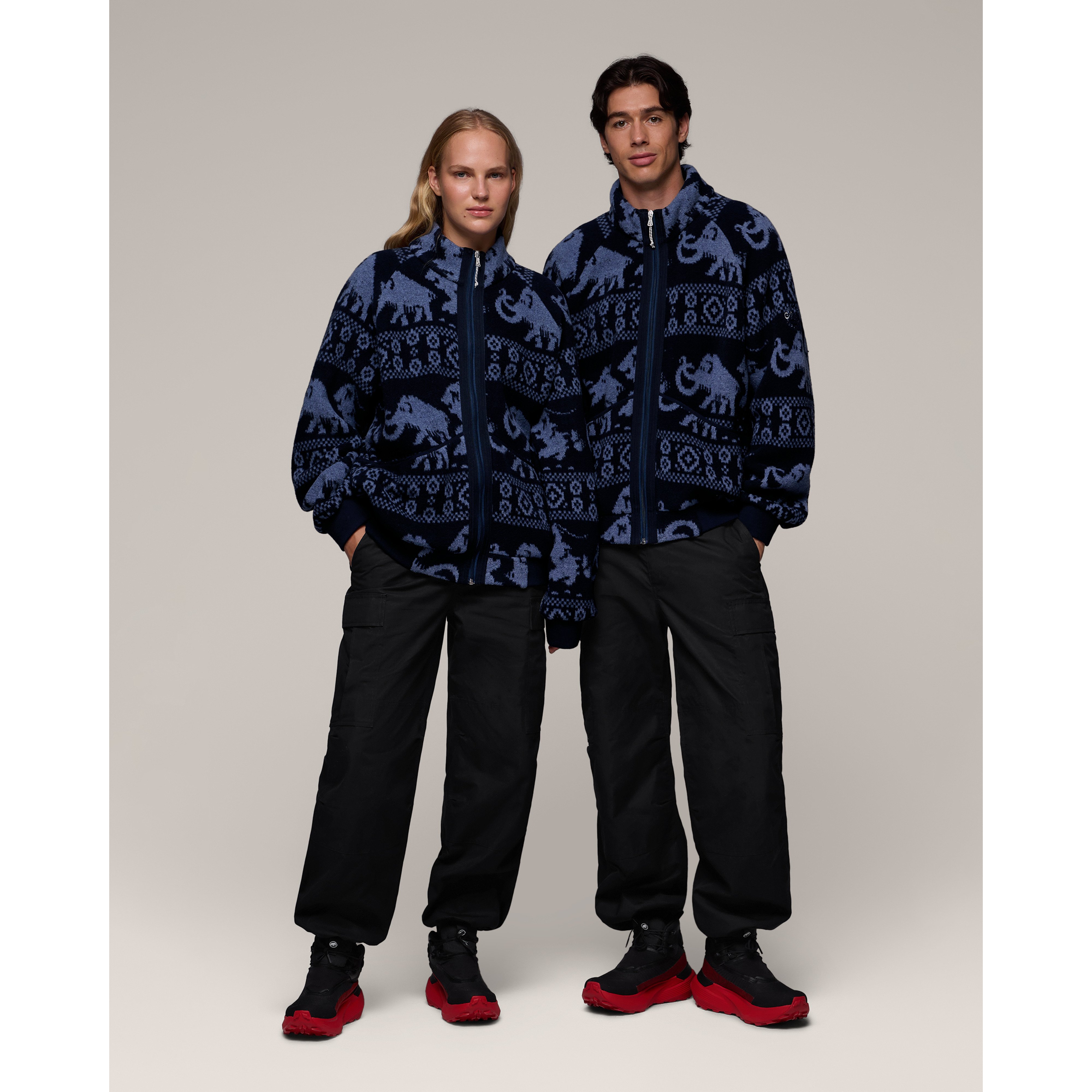 Mammut Mammut x Cabourn Direttissima Wool ML Jacket, black navy-light navy - Black navy-light navy