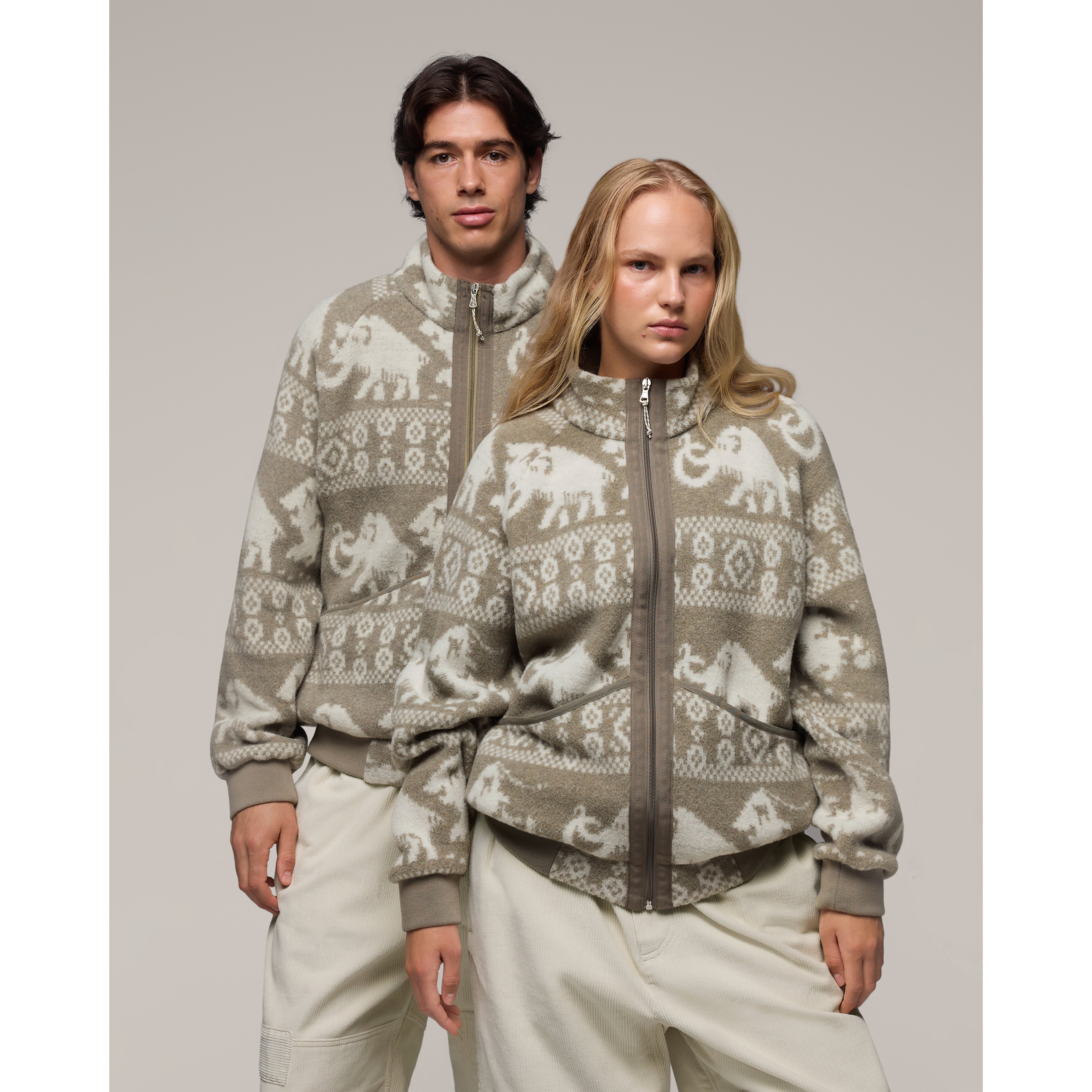 Mammut Mammut x Cabourn Direttissima Wool ML Jacket, white stone-vintage earth - White stone-vintage earth