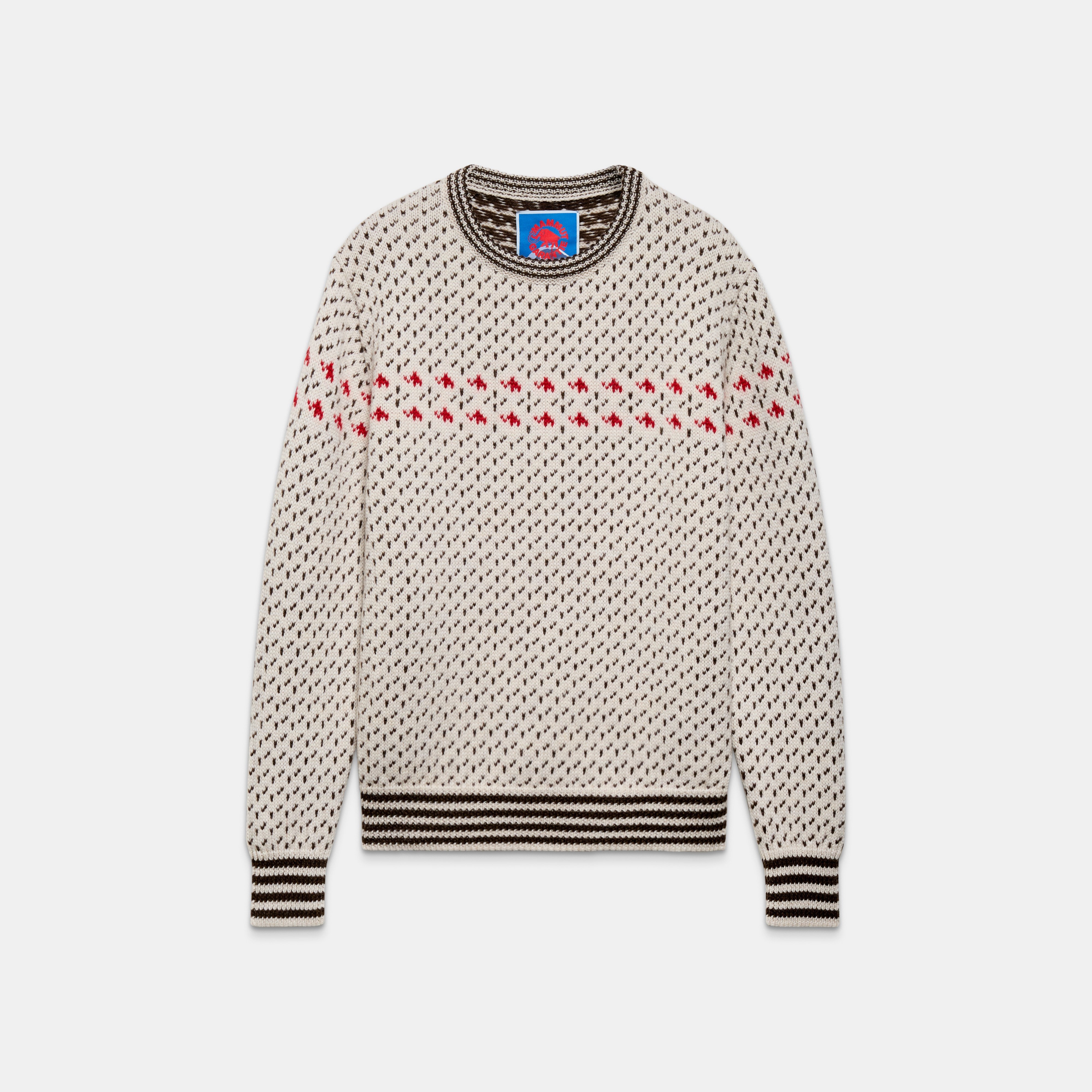 Mammut Mammut x Cabourn Direttissima Wool ML Sweater, white stone - White stone