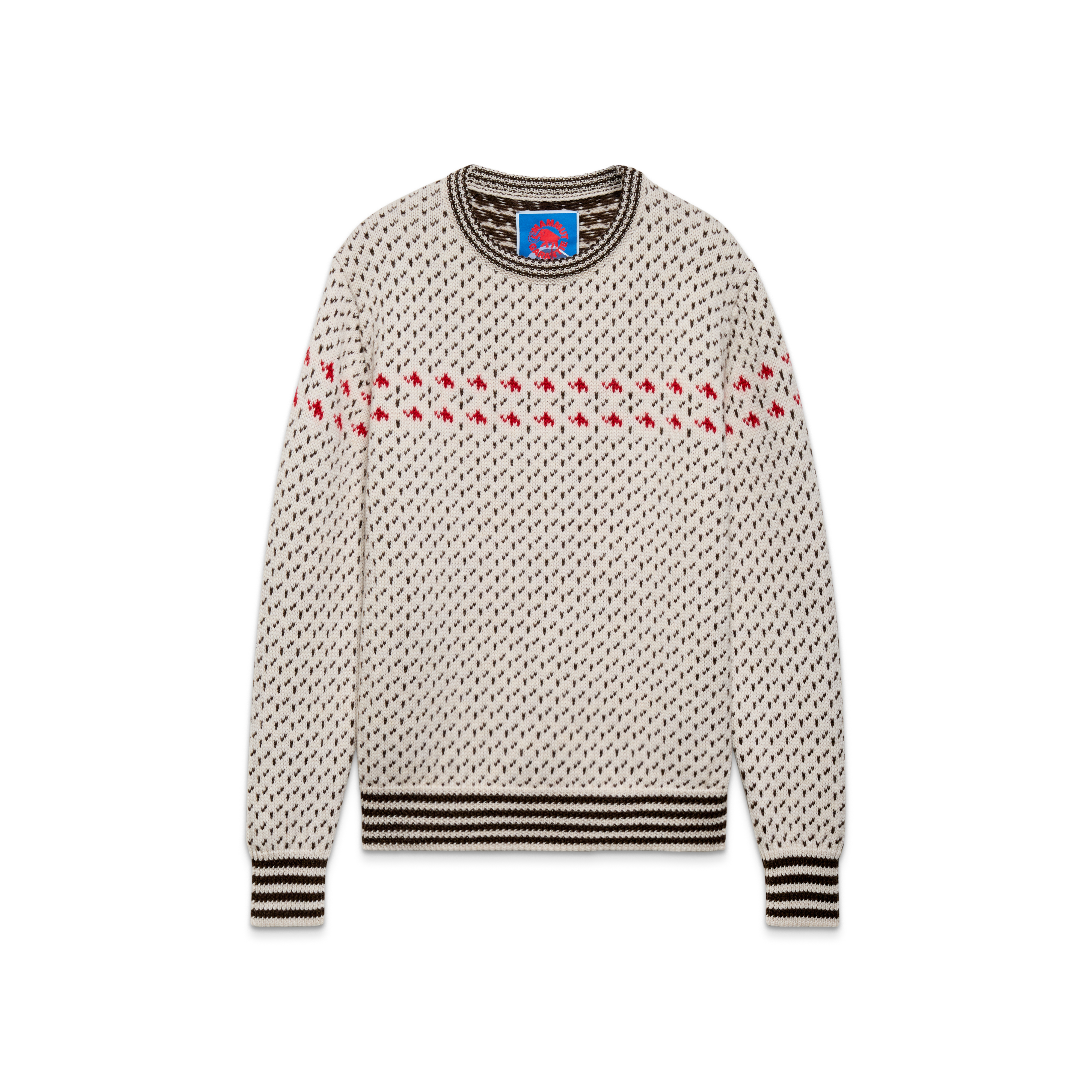 Mammut Mammut x Cabourn Direttissima Wool ML Sweater, white stone - White stone - Thumbnail